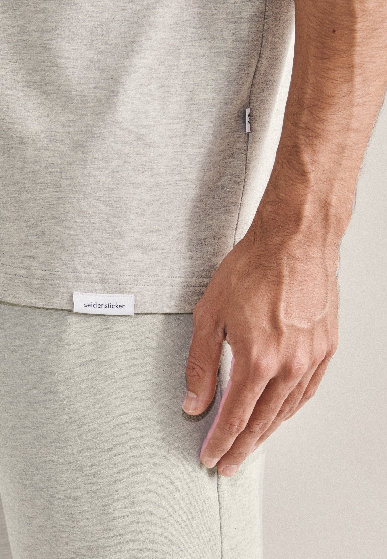 seidensticker Pyjamabroek Zwarte roos