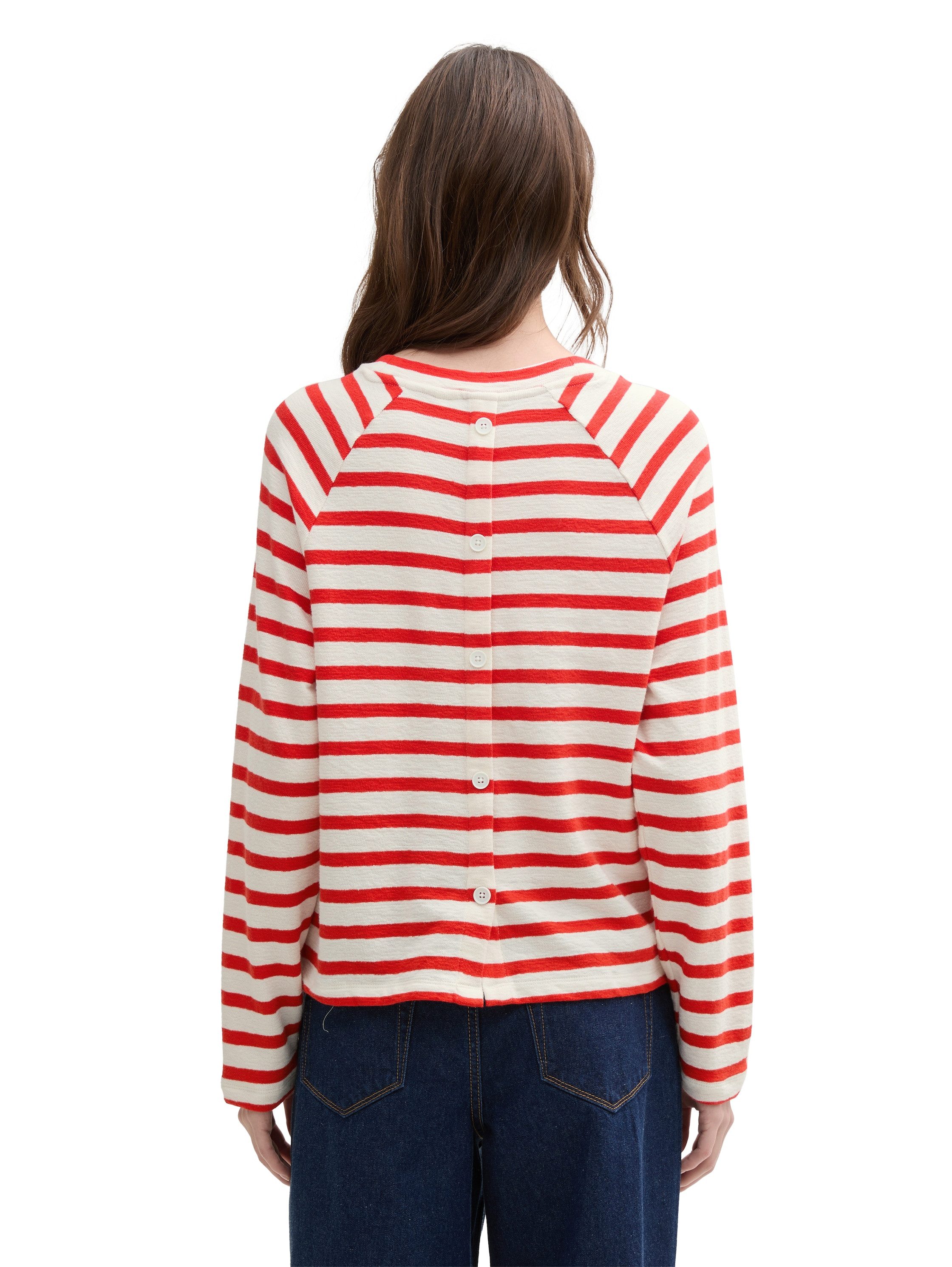 Tom Tailor Denim Shirt met lange mouwen met gestreept patroon
