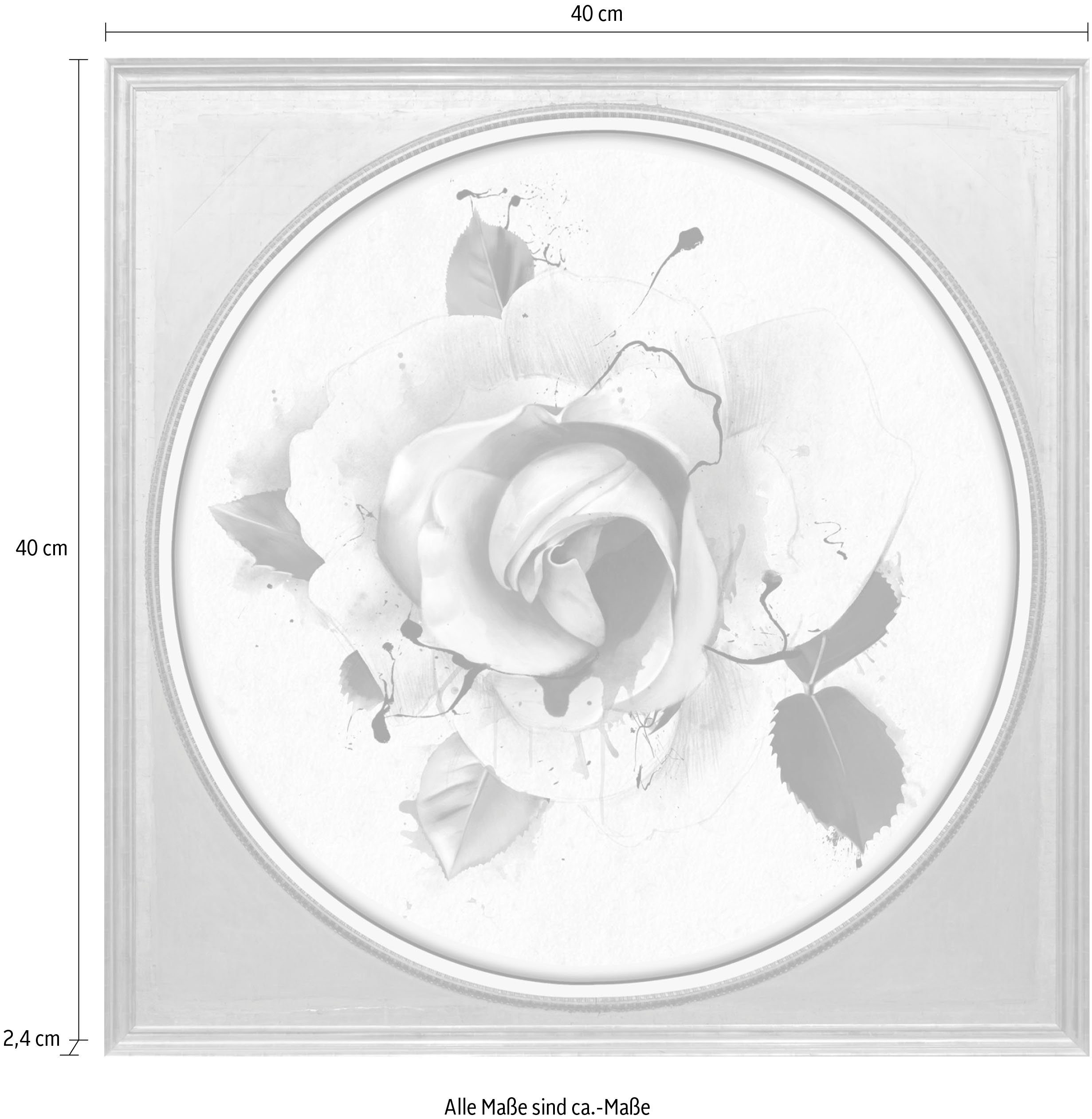 queence Artprint op acrylglas Bloemen Fine Art-print in galeriekwaliteit