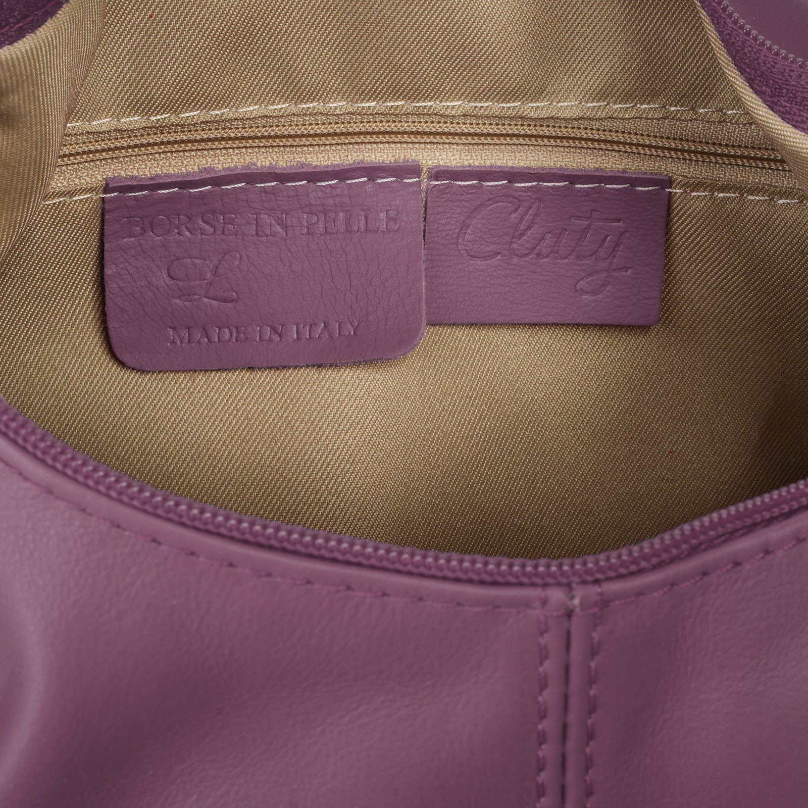 Cluty Shopper echt leer, made in italy