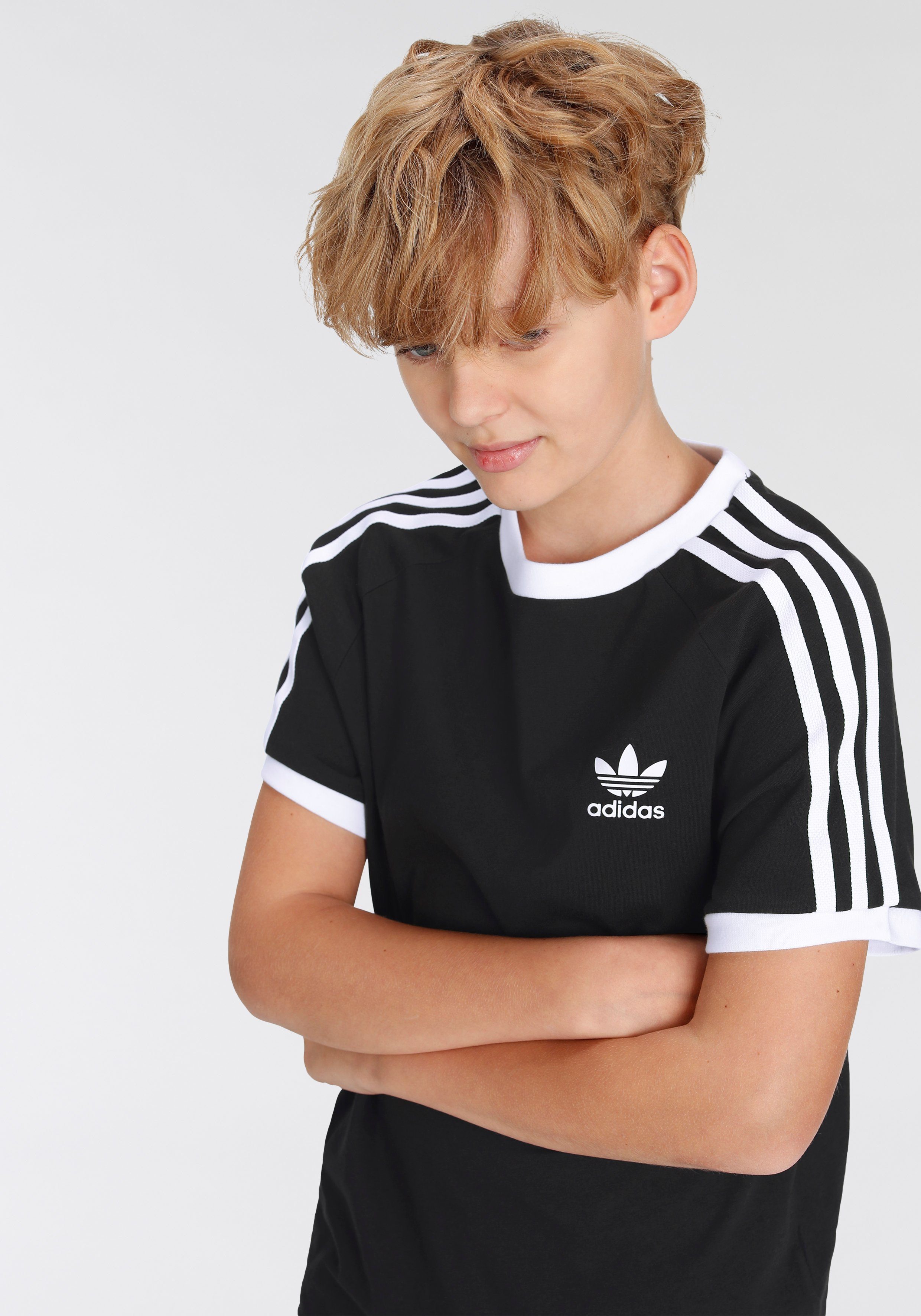 Adidas originals 3 store stripe shirt