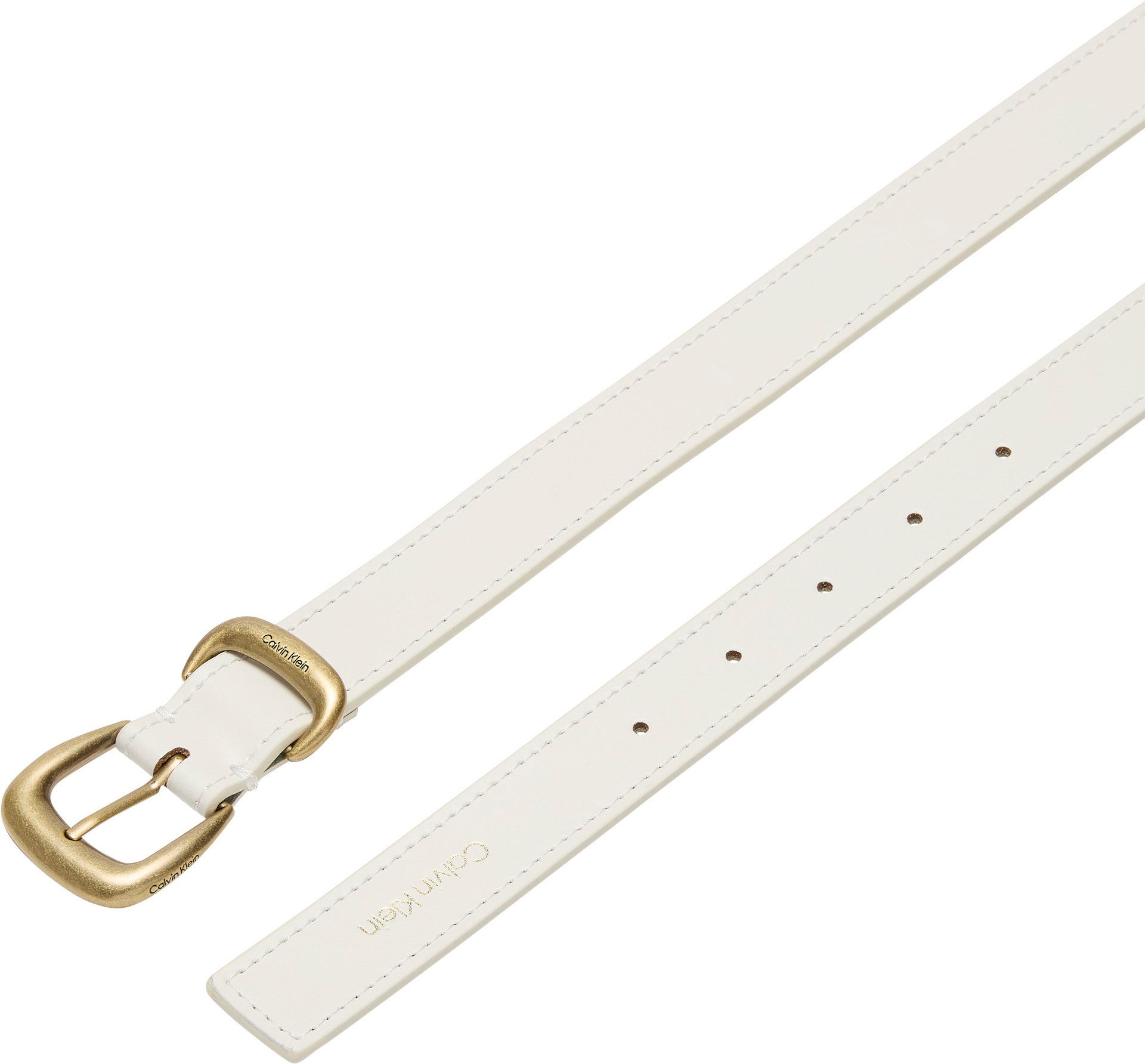 Calvin Klein Leren riem SRH 2 PC LG BCKL BLT