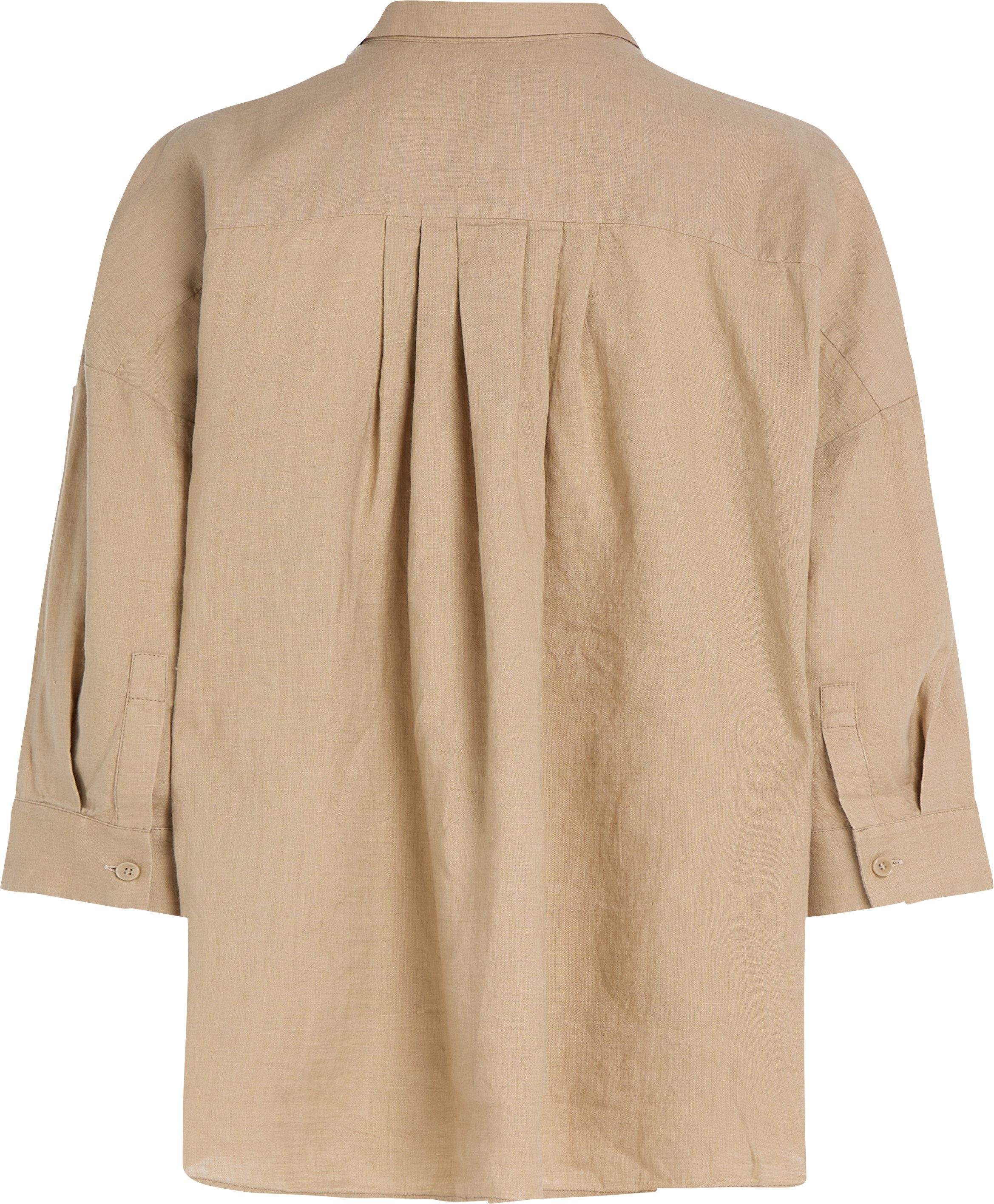 Tommy Hilfiger Shirt met 3/4 mouwen ESS LINEN LOOSE 3-4 SLEEVE SHIRT