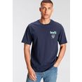 levi's t-shirt le ss relaxed fit tee met logoprint blauw