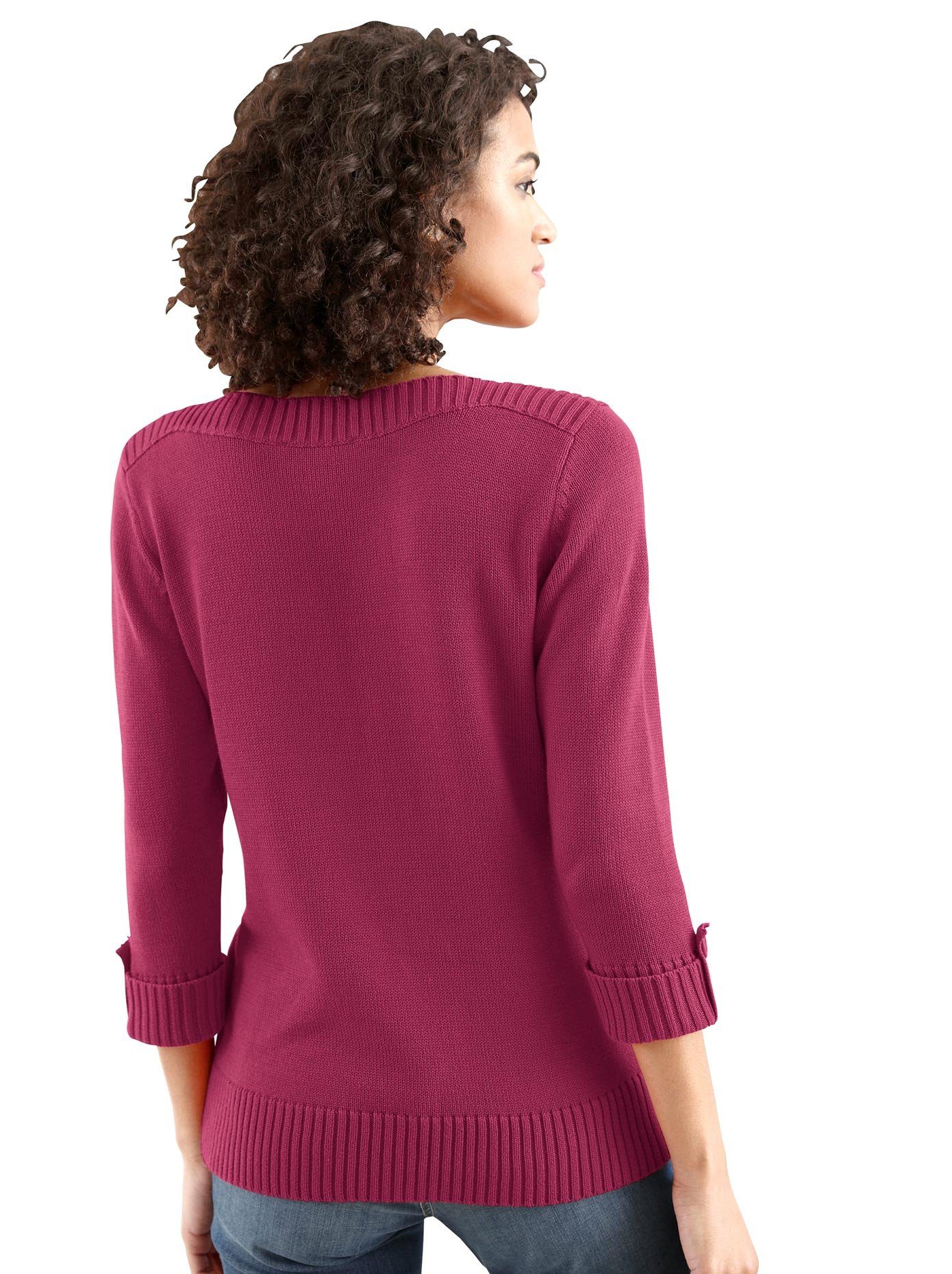 Casual Looks Trui met 3/4 mouwen Trui