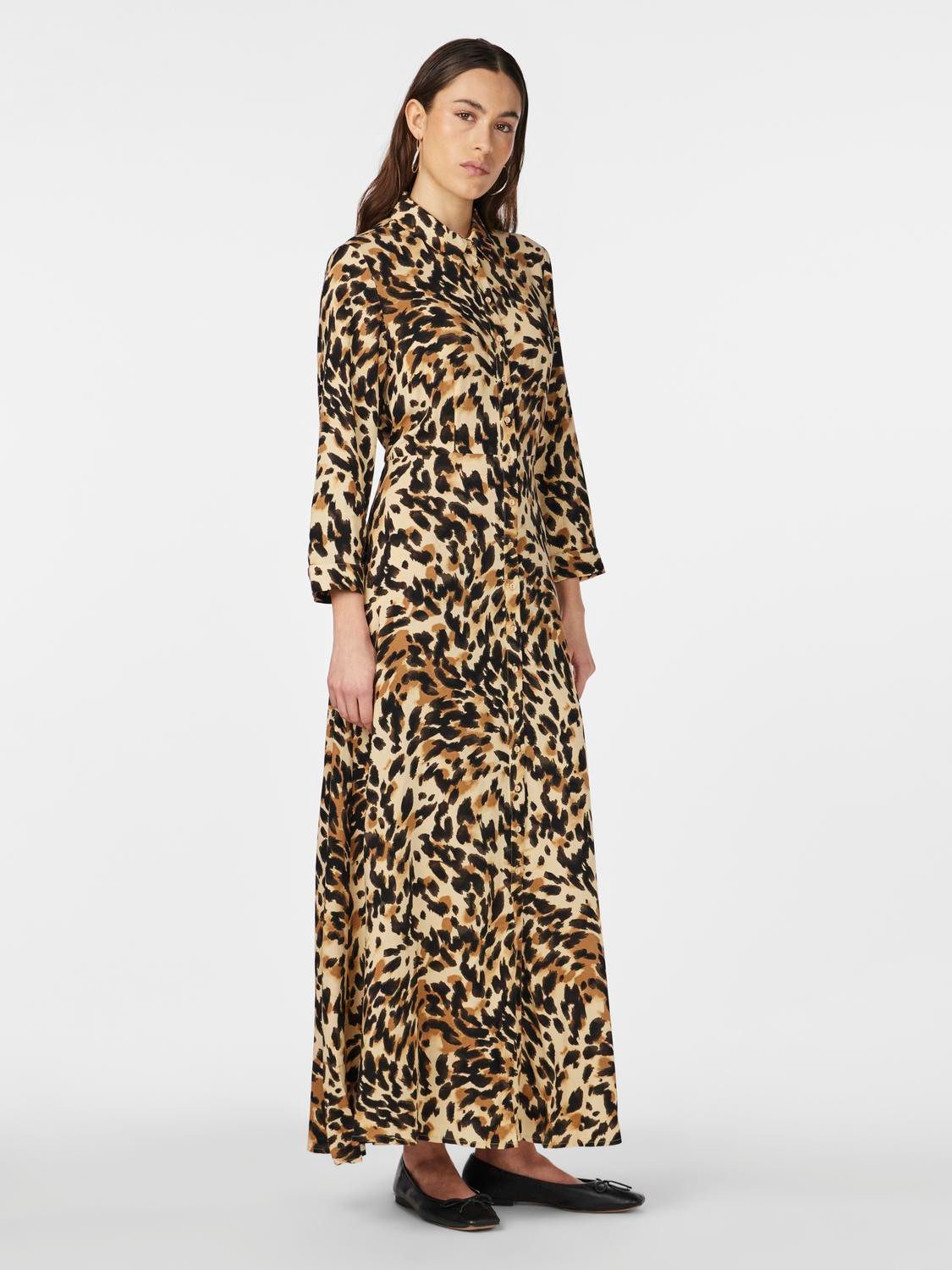 Y.A.S Jurk met overhemdkraag YASSAVANNA LONG SHIRT DRESS
