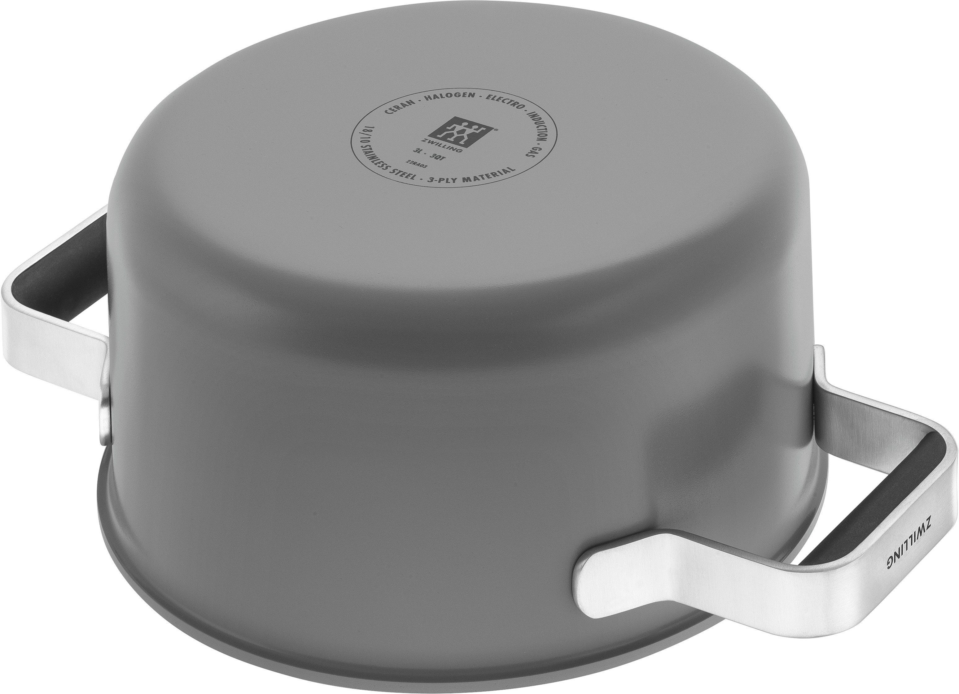 Zwilling Pannenset Pure Stay-Cool handgrepen, 3-laags bodemtechnologie (set, 5-delig)
