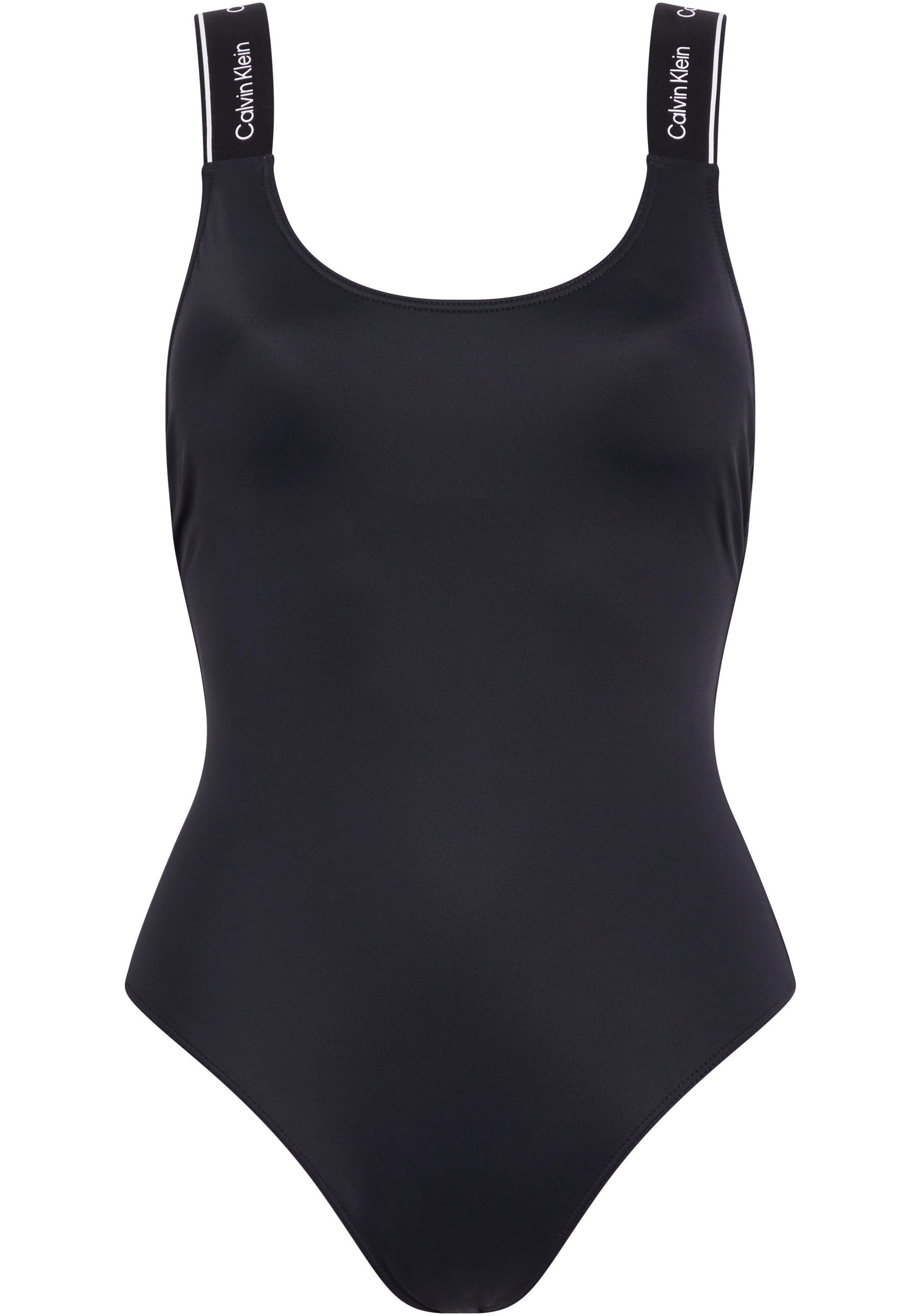 Calvin Klein Swimwear Badpak ONE PIECE-RP met logoprint op de bandjes