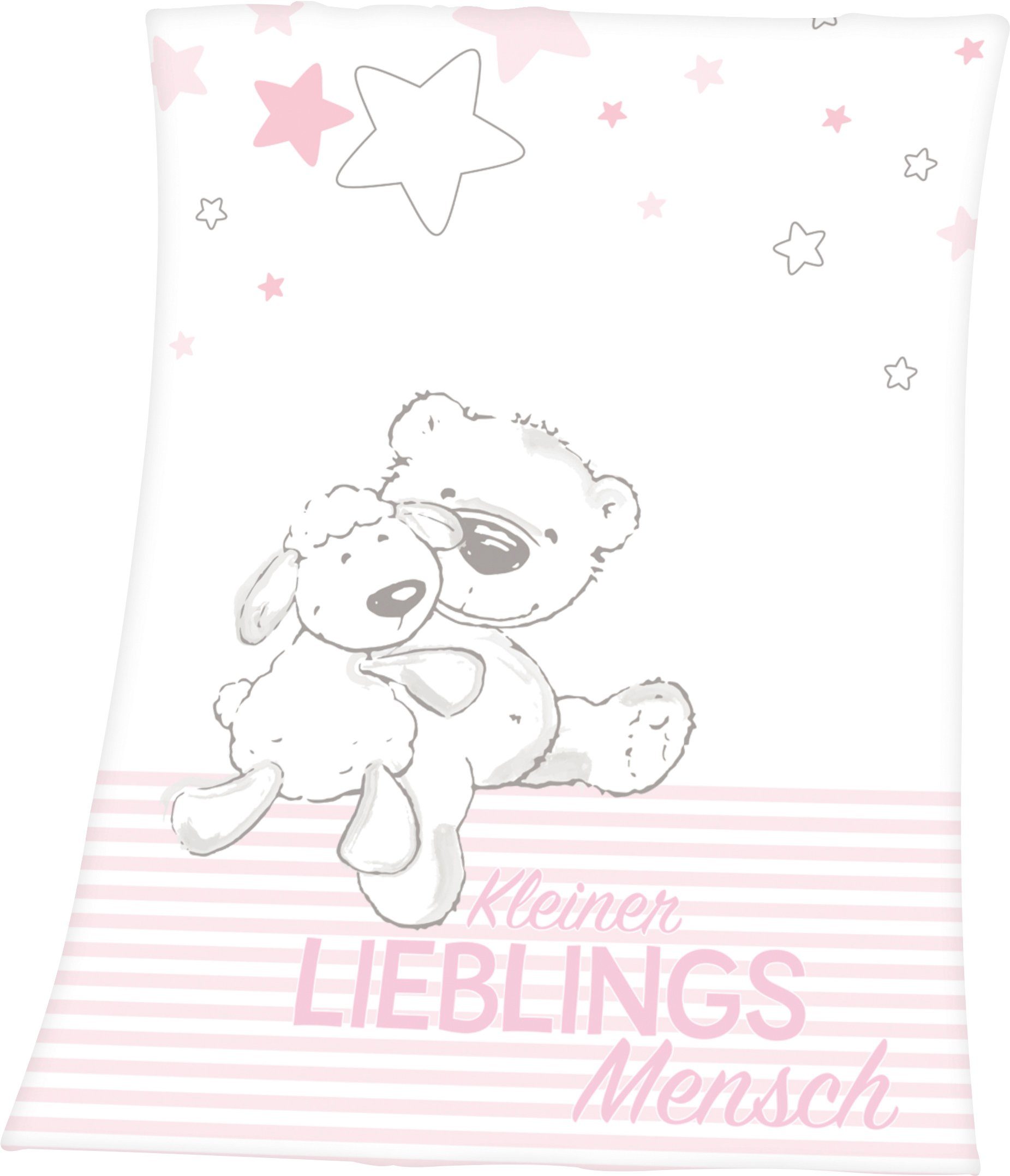 Baby Best Babydeken Kleine favoriete persoon met een leuk motief en opschrift, knuffeldeken