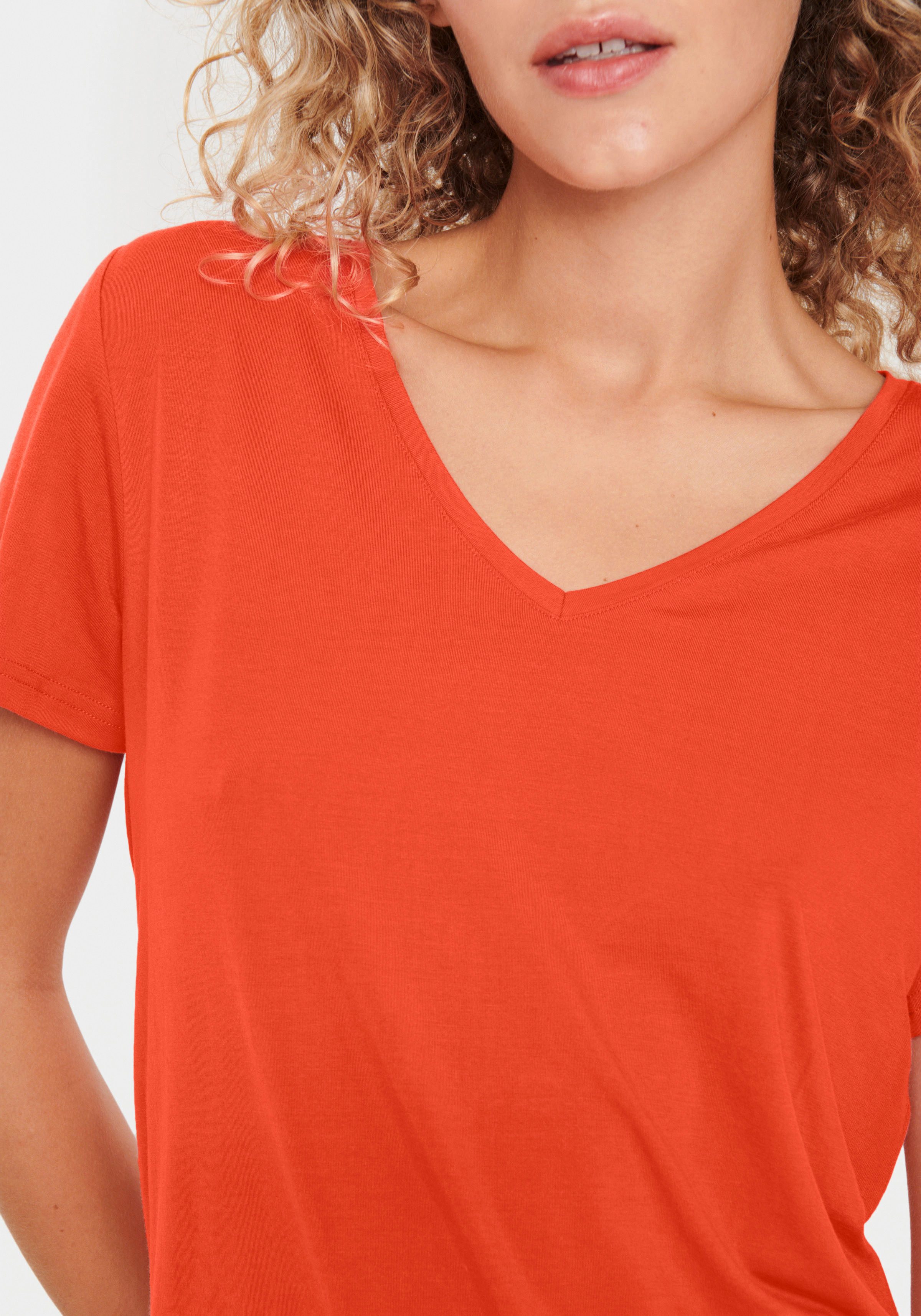 Saint Tropez Shirt met korte mouwen AdeliaSZ V-N T-Shirt