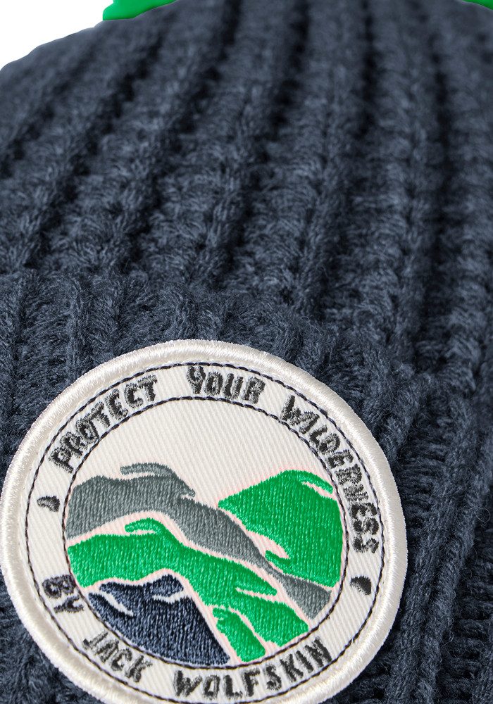 Jack Wolfskin Pomponmuts POMPOM BADGE BEANIE K