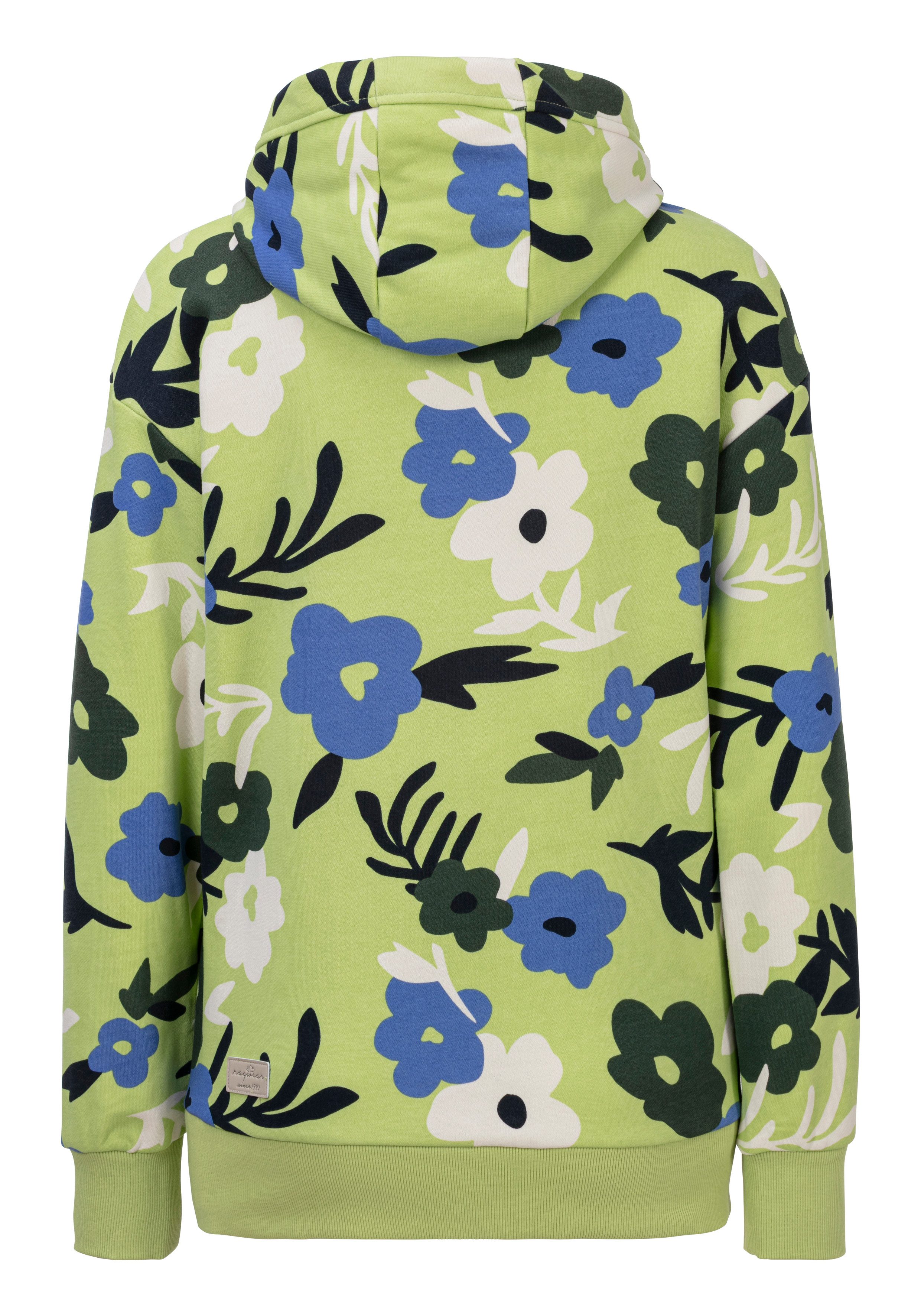 Ragwear Hoodie YODIS PRINT met bloemetjes all-over print