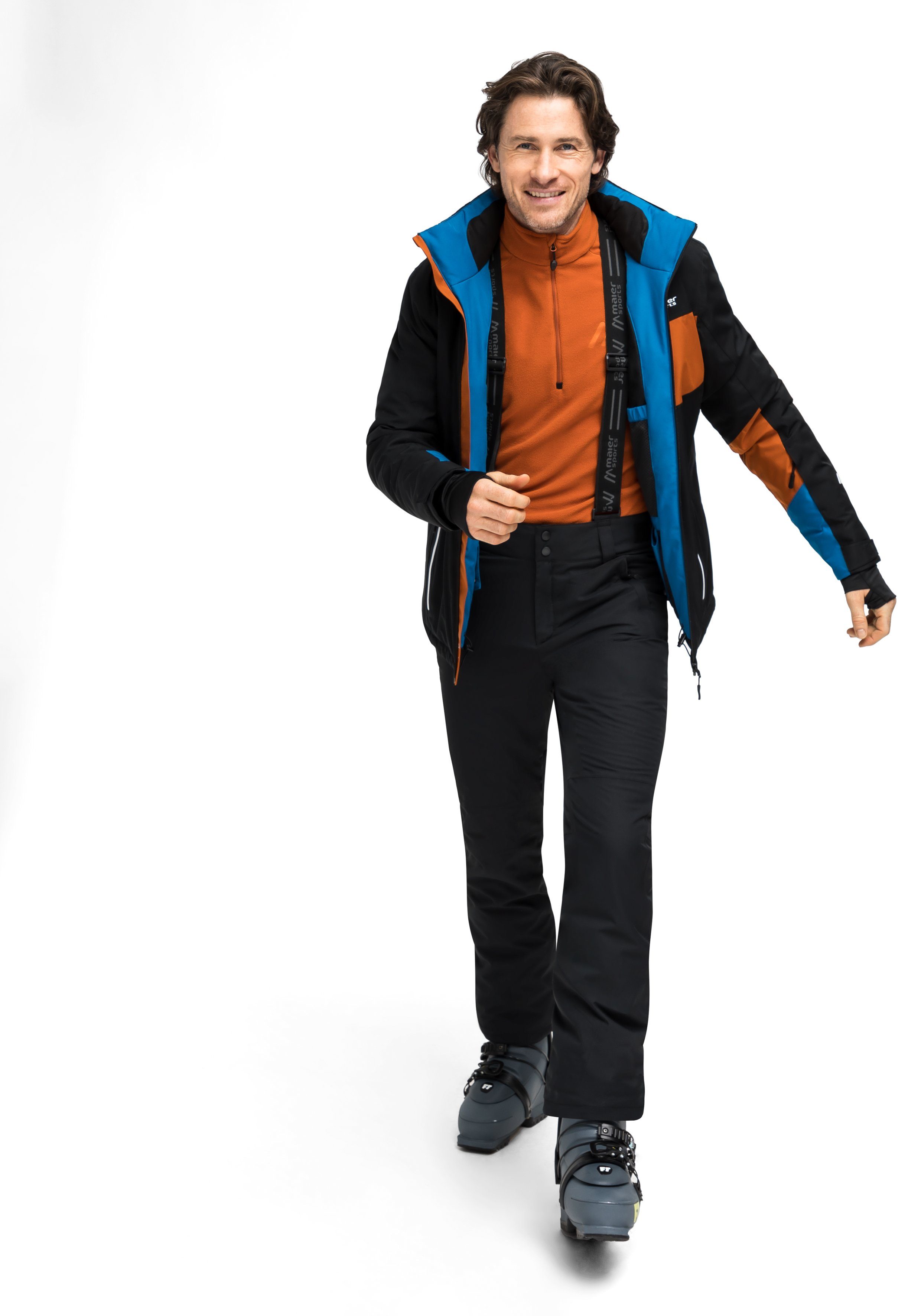 Maier Sports Skibroek Corban T Heren sneeuwbroek met bretels, wind/waterdicht, regular fit