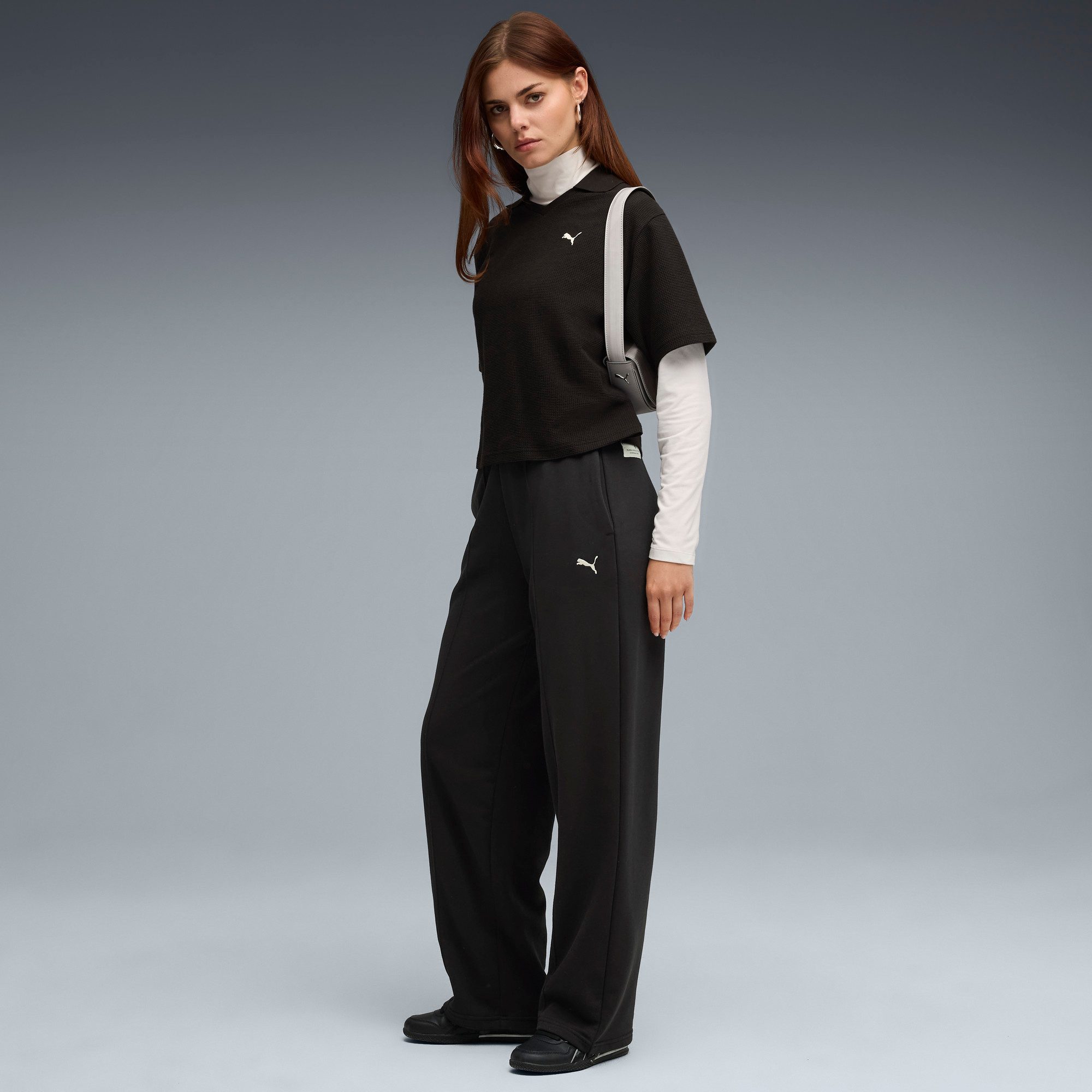 PUMA Trainingsbroek CLASS COMFORT PINNACLE HIGH-WAIST STRAIGHT PANTS TR OP