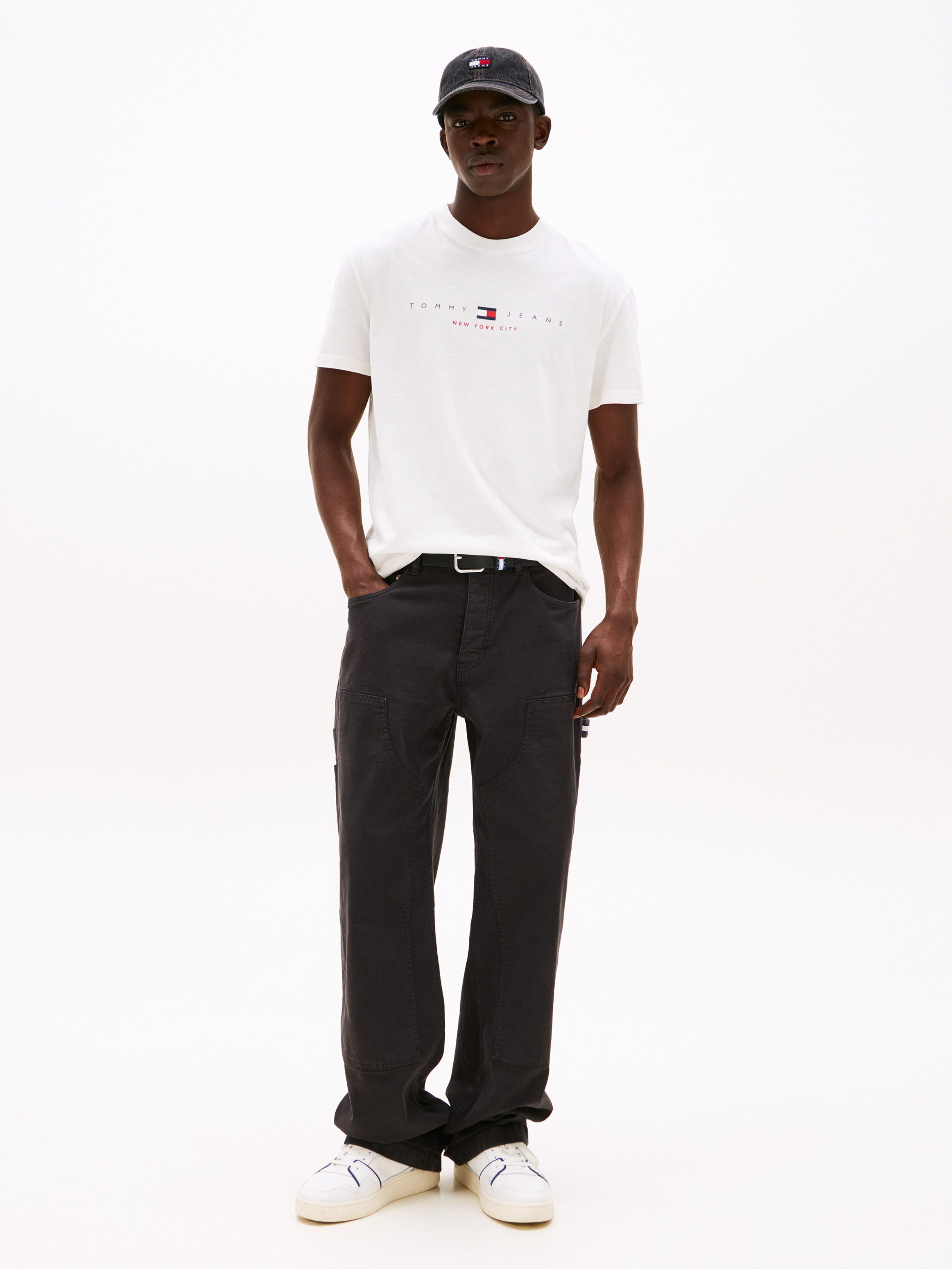 TOMMY JEANS T-shirt TJM REG FLAG LINEAR SS TEE EXT