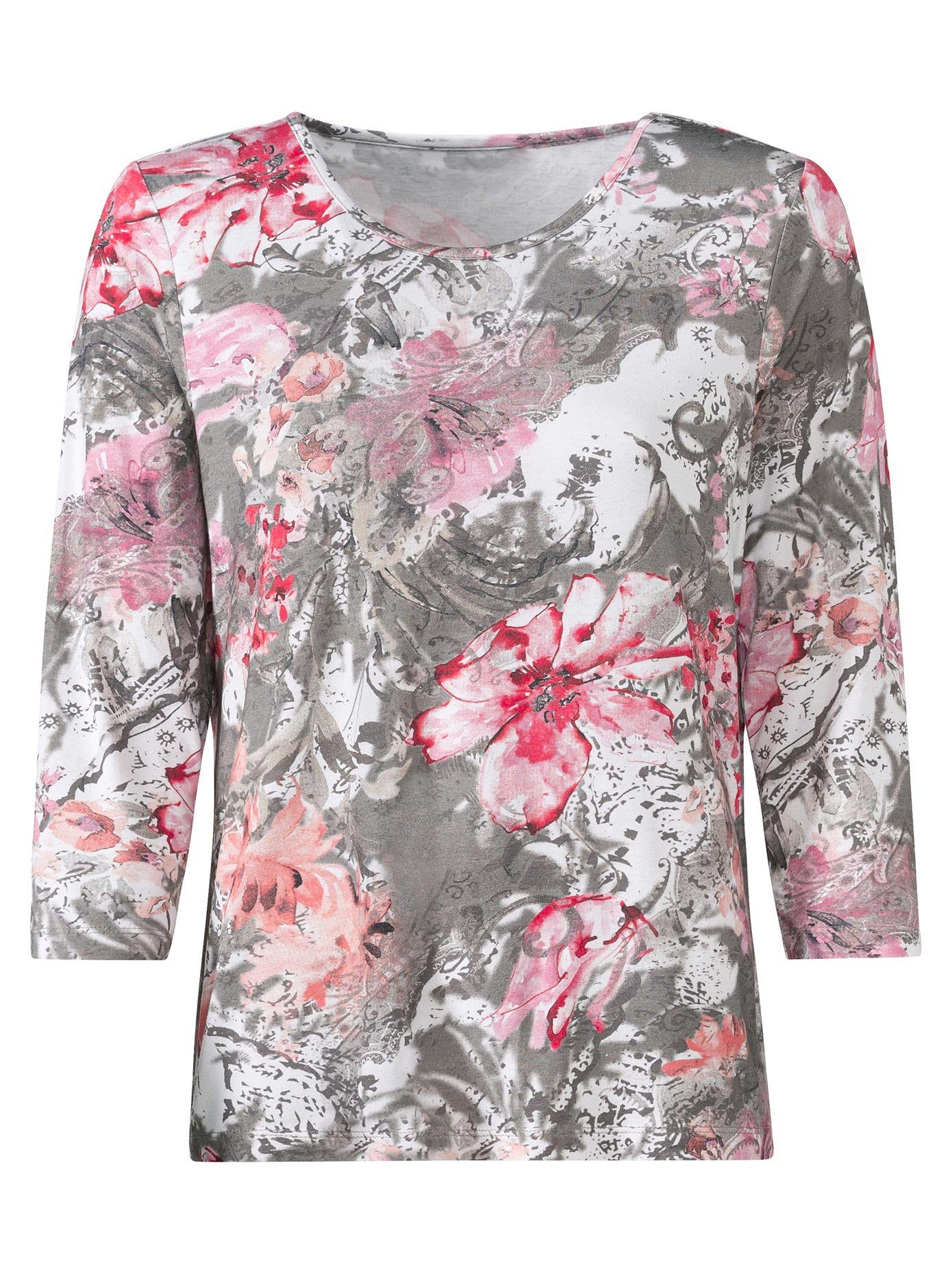 Classic Shirt met 3/4-mouwen Shirt (1-delig)