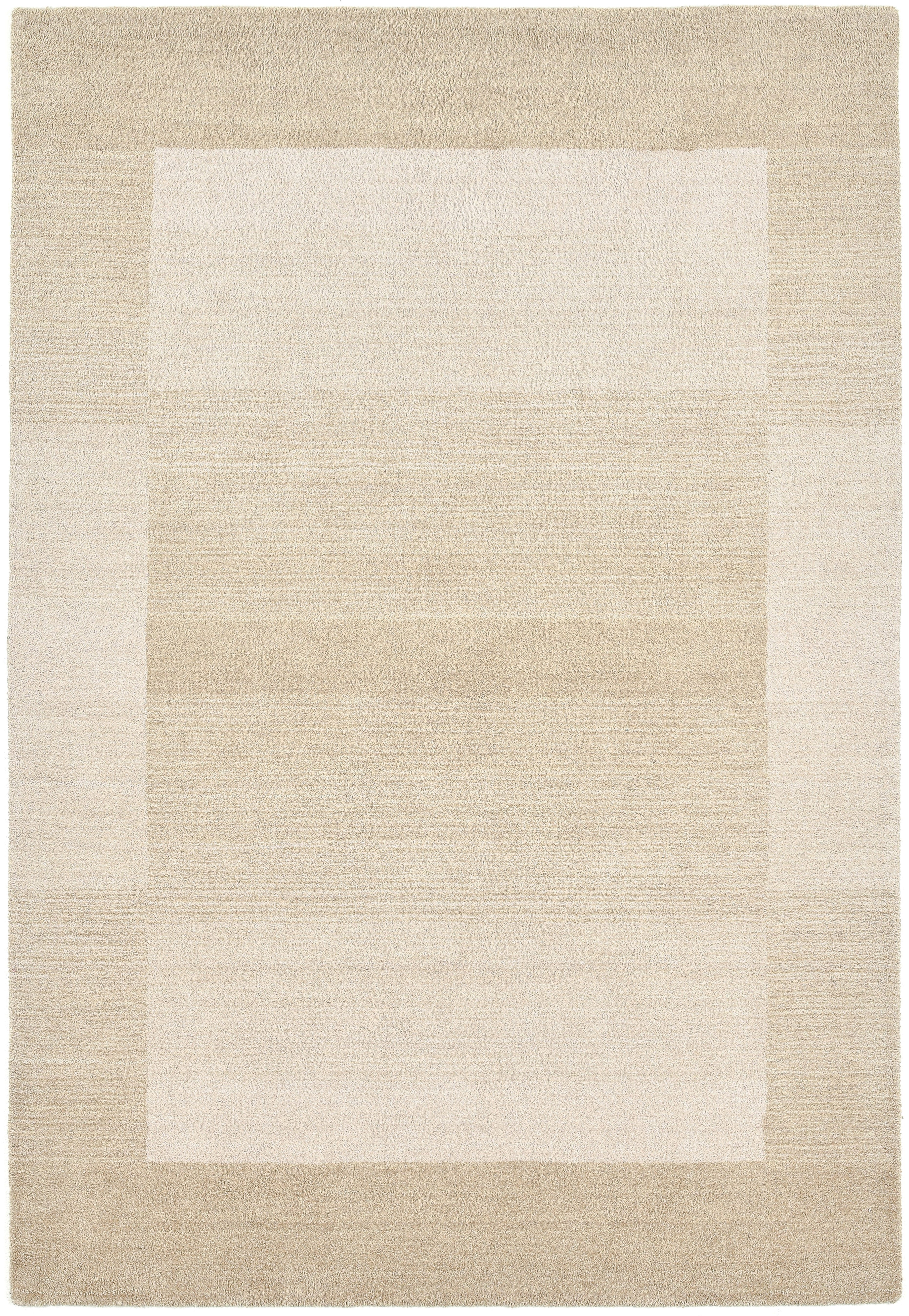 THEKO Wollen kleed Gabbeh super, Handgeweven vloerkleed, randdessin, zuivere wol, met de hand geweven
