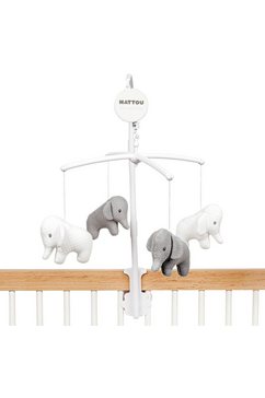 nattou mobile olifant met melodie grijs