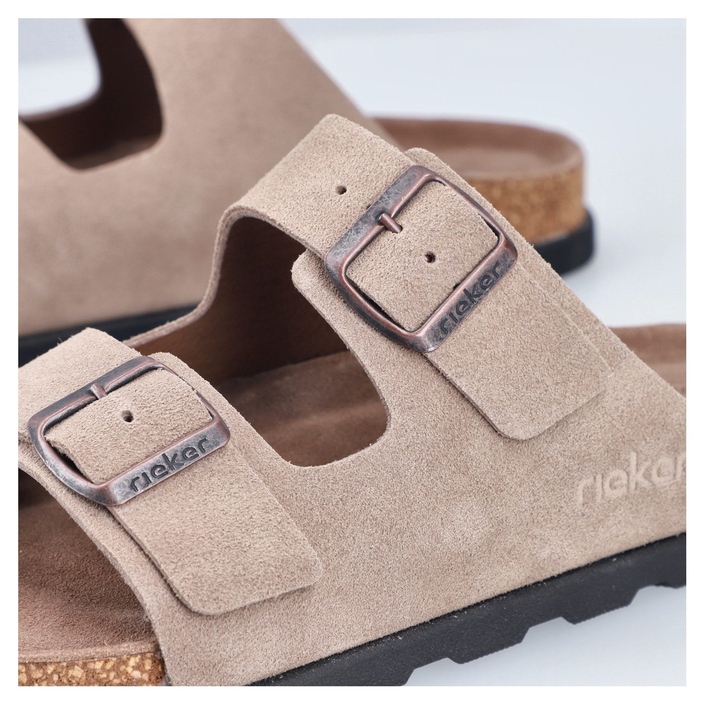 Rieker Slippers , zomerschoen, strand schoen, huisschoen met comfortabel voetbed