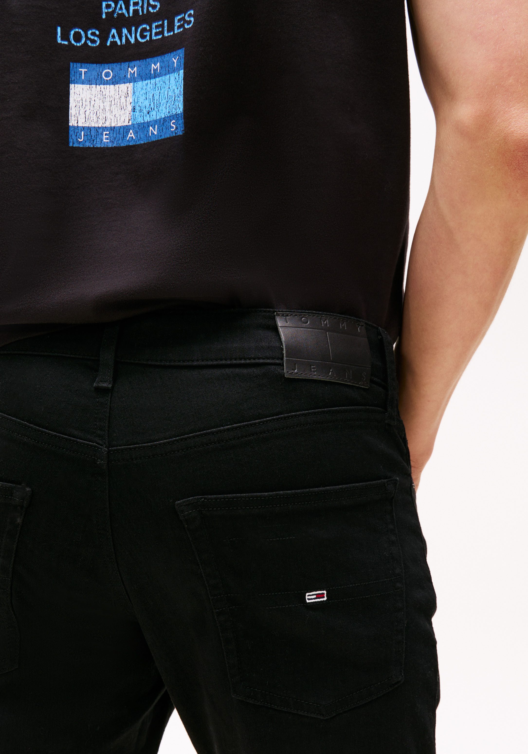 TOMMY JEANS Slim fit jeans SCANTON SLIM met gestempeld logo