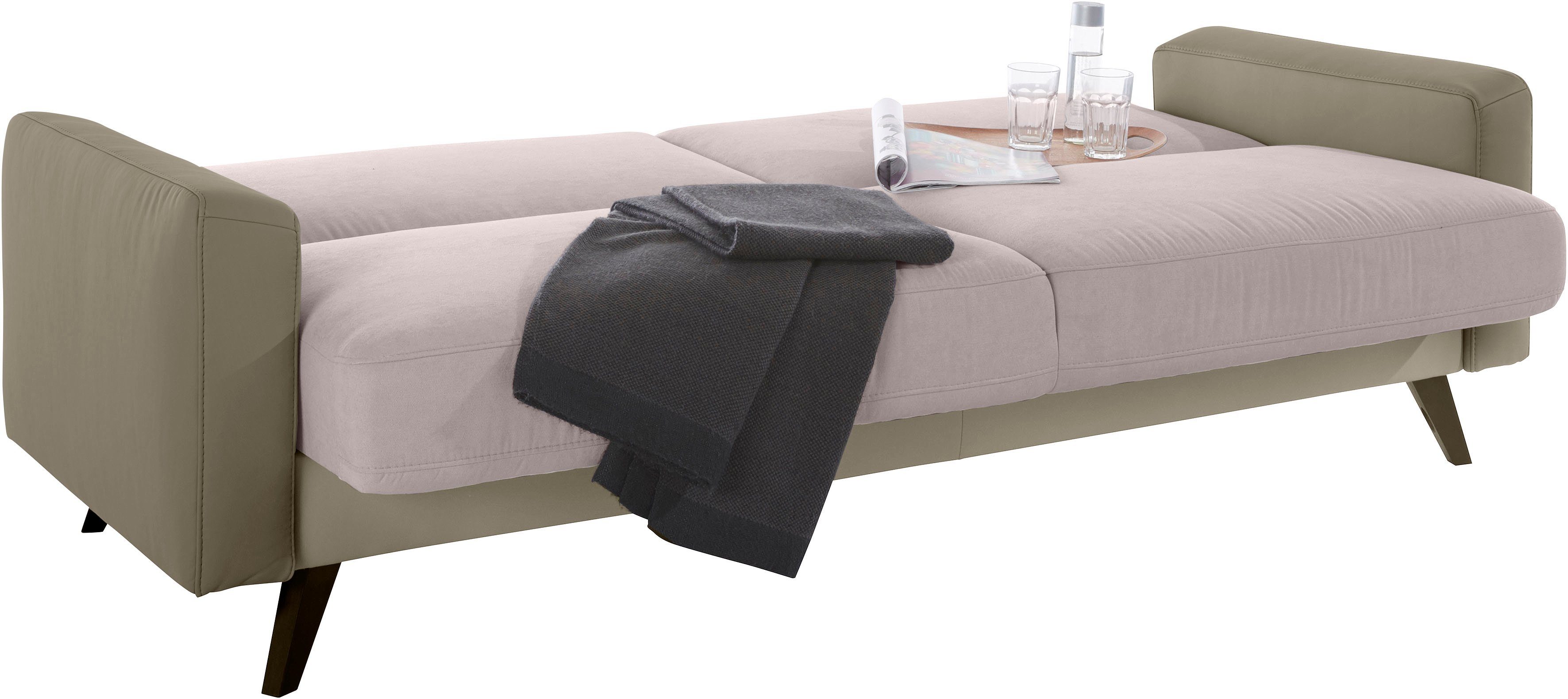 exxpo - sofa fashion 3-zitsbank Samso, elegant en comfortabel, geweldig zitcomfort, slaapbank Kipbank, inclusief bedfunctie en bedlade, comfortabele zithoogte 49 cm