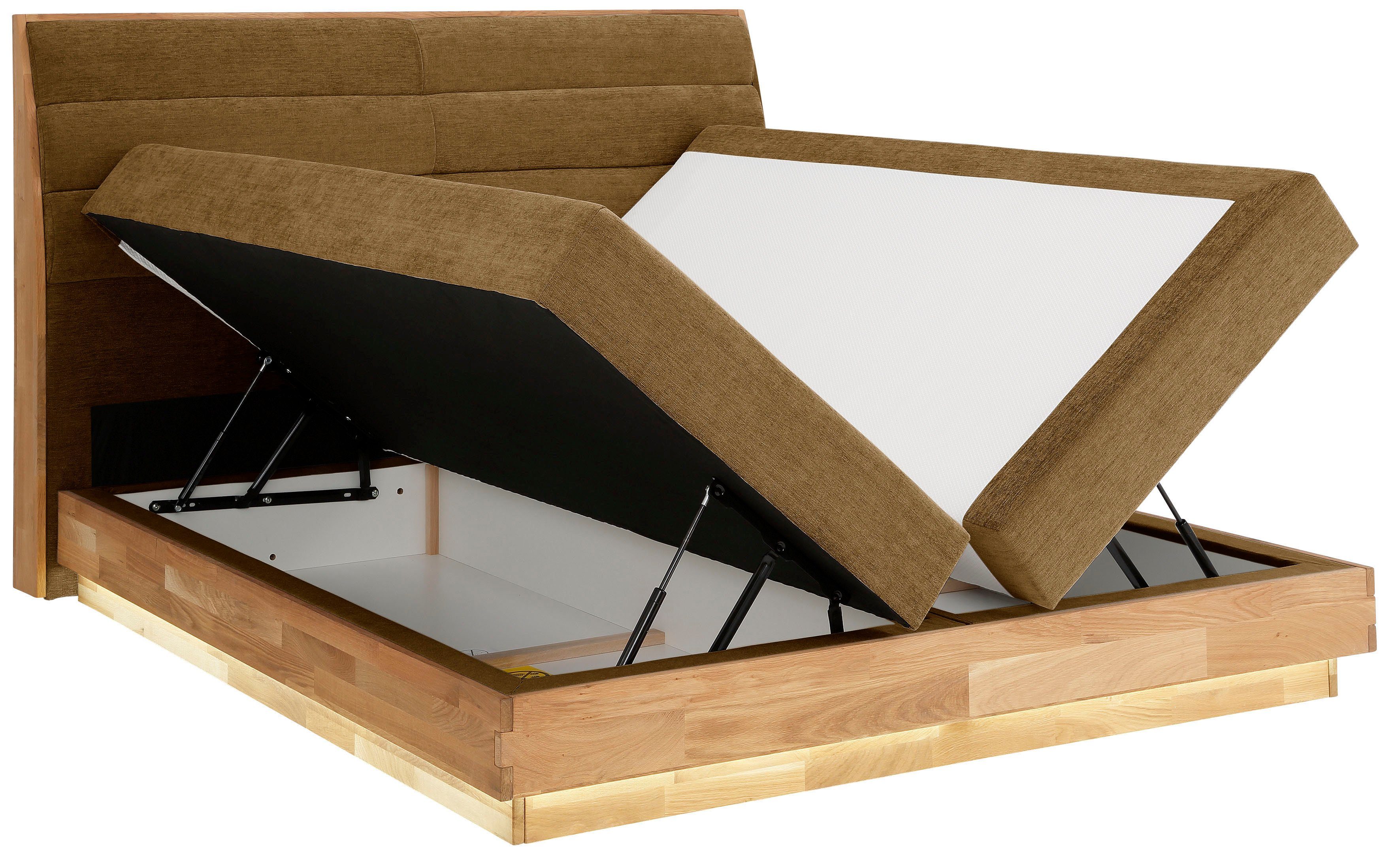 OTTO products Boxspring Ledverlichting, met gecertificeerde, gerecyclede overtrekstoffen