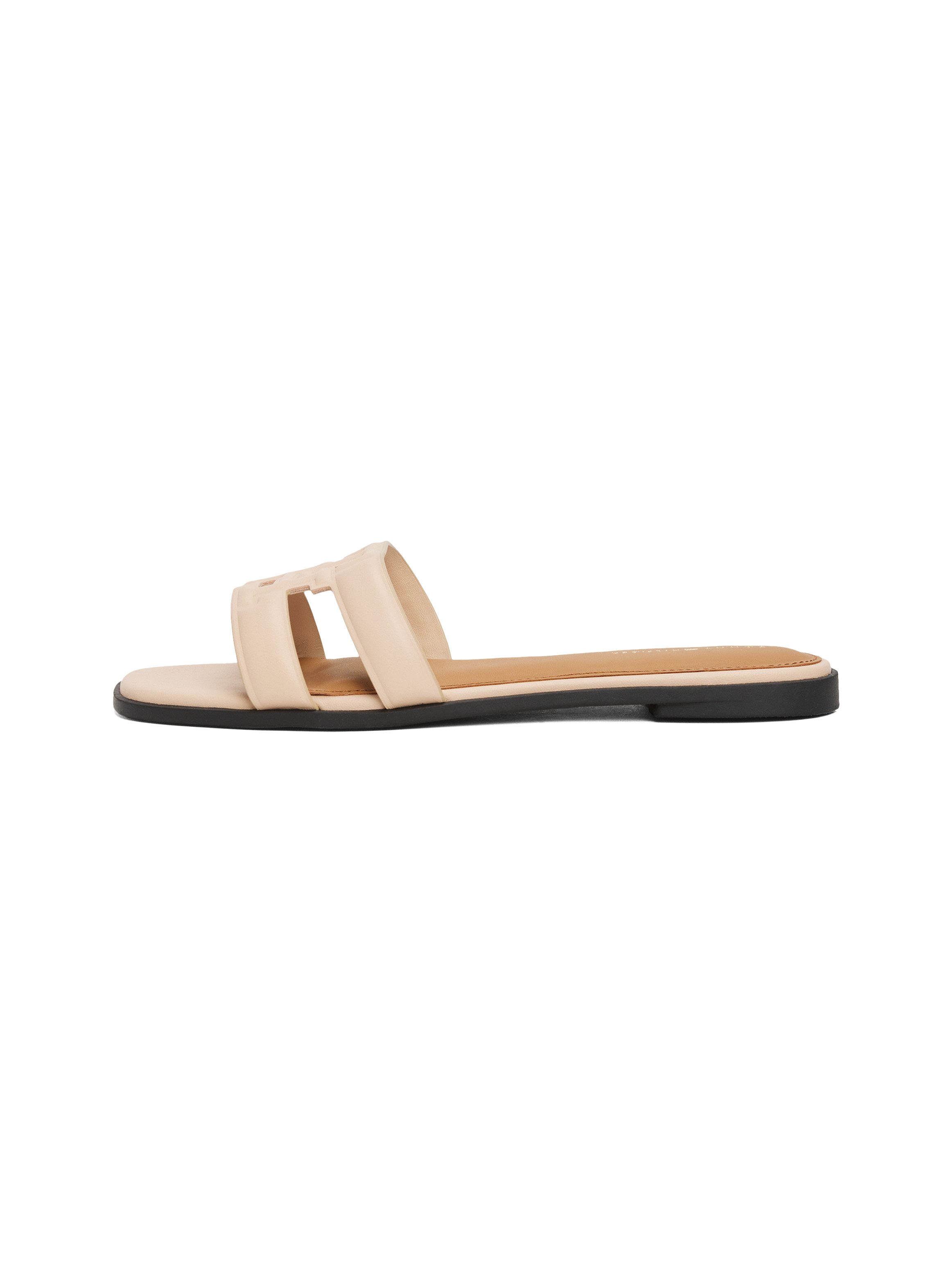 Tommy Hilfiger Slippers TH LOGO STRAP MULE , comfortabele schoen, zomerschoen, flats met th-logo