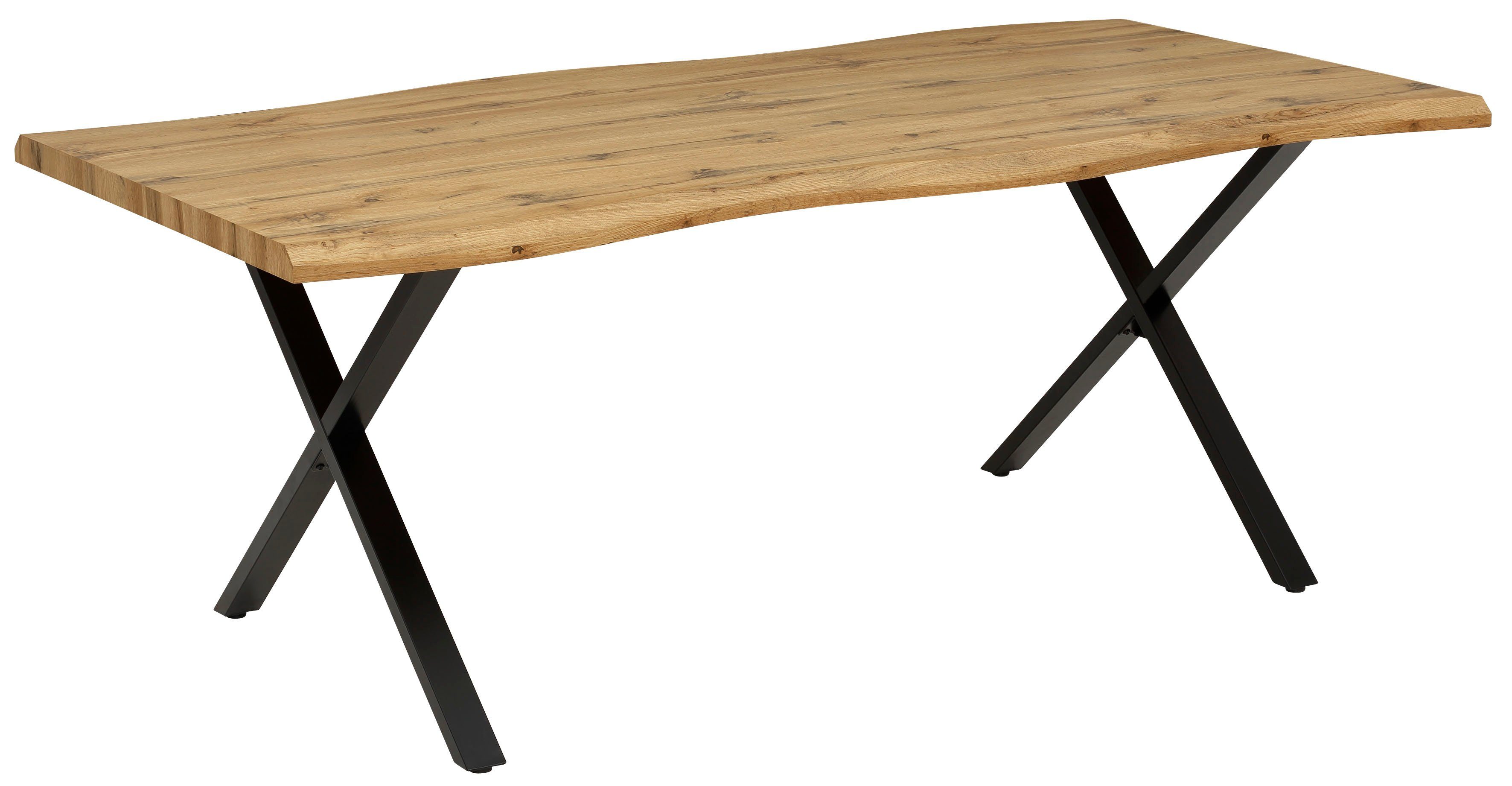 HELA Eettafel GRETA BESTSELLER Boomrandtafel (nabootsing), verschillende maten, 46mm dikte, keukentafel