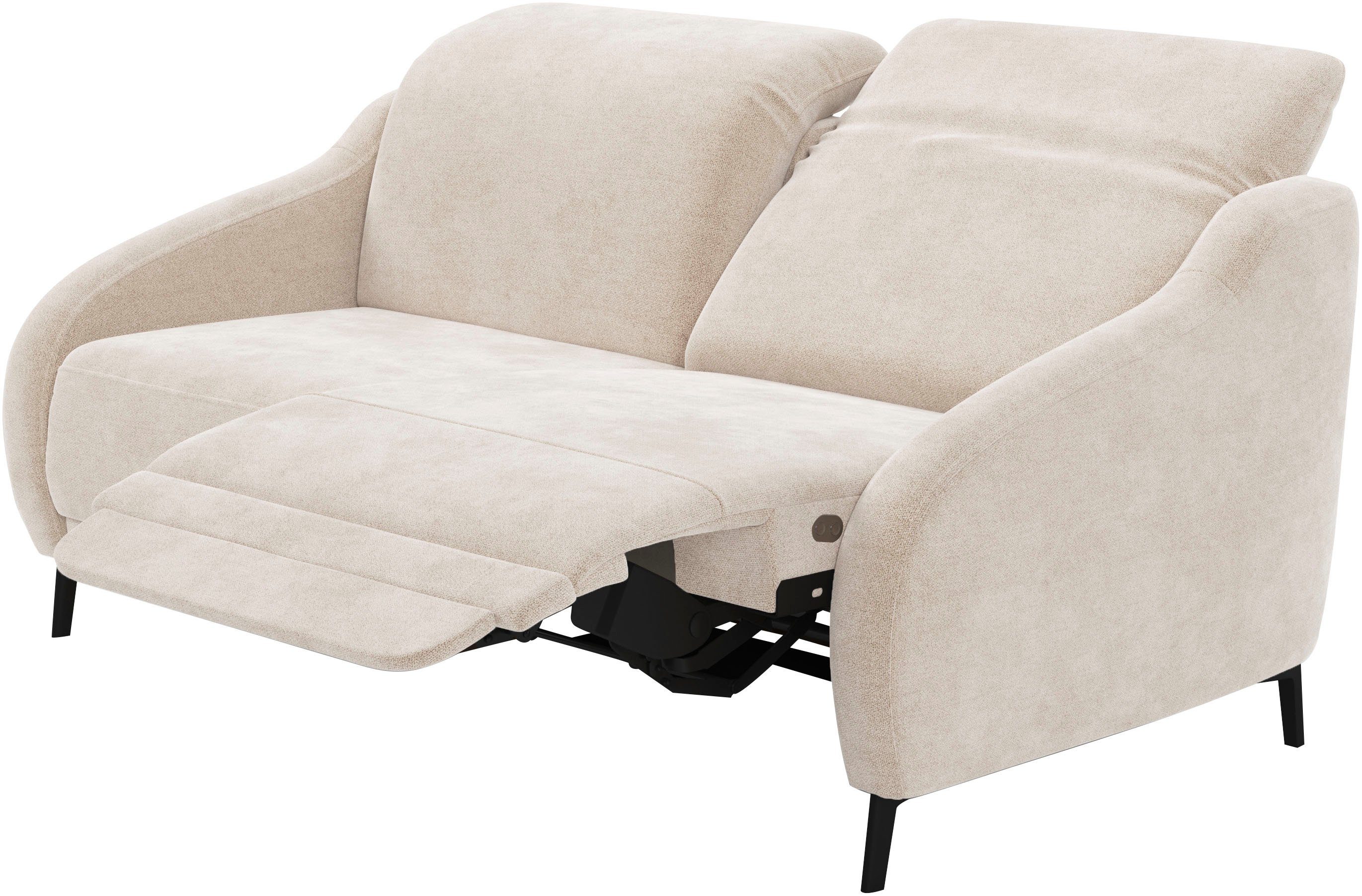 sit&more 3-zitsbank Blues naar keuze met klaptafel en usb