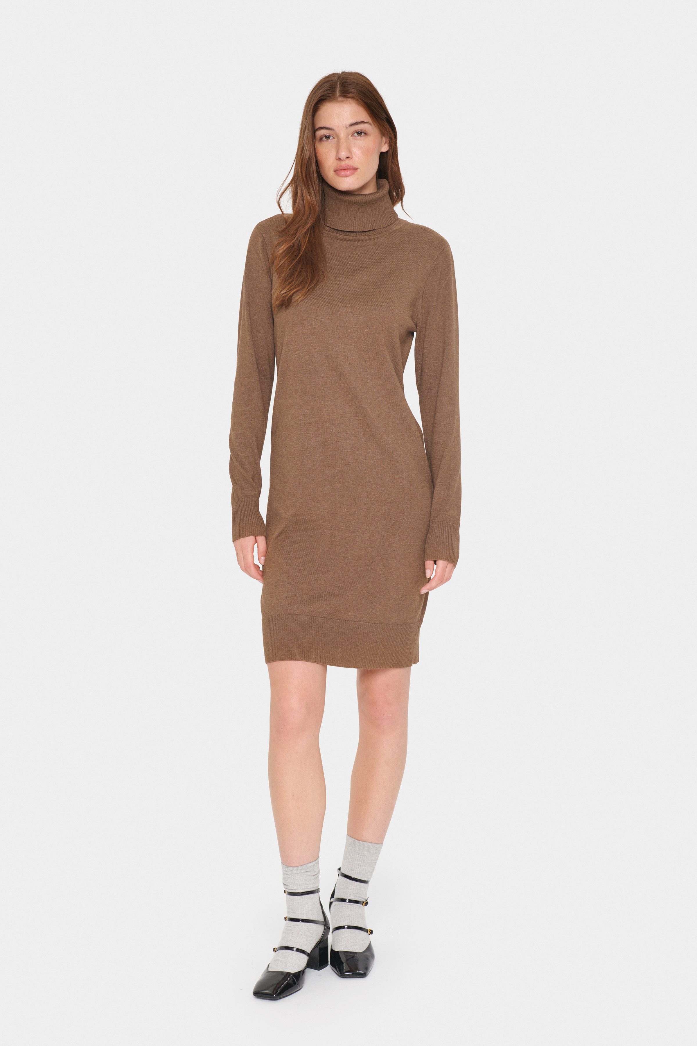 Saint Tropez Gebreide jurk U6801, MilaSZ Rollneck Dress