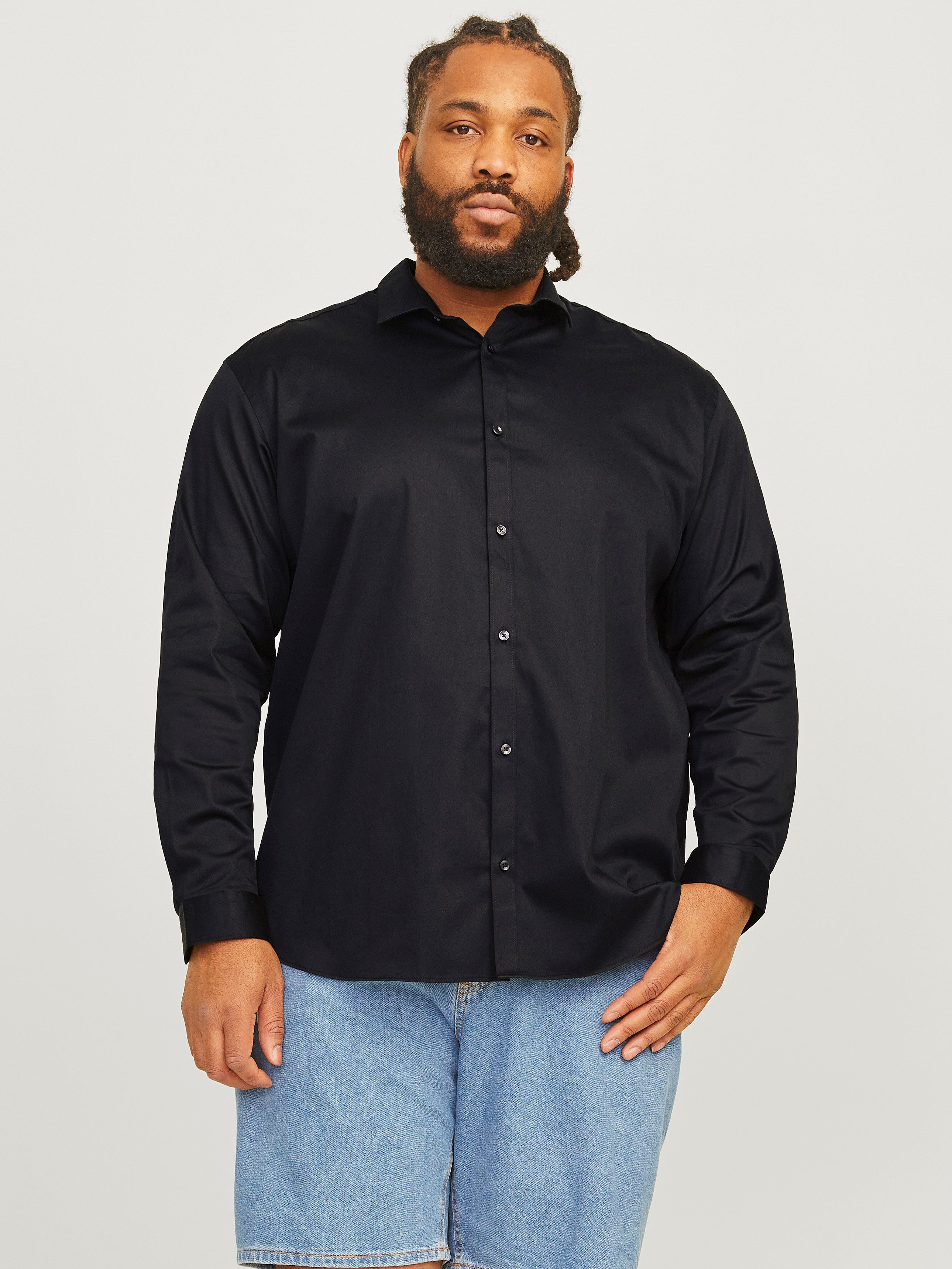 Jack & Jones PlusSize Overhemd met lange mouwen JJPRPARMA SHIRT L/S NOOS PLS