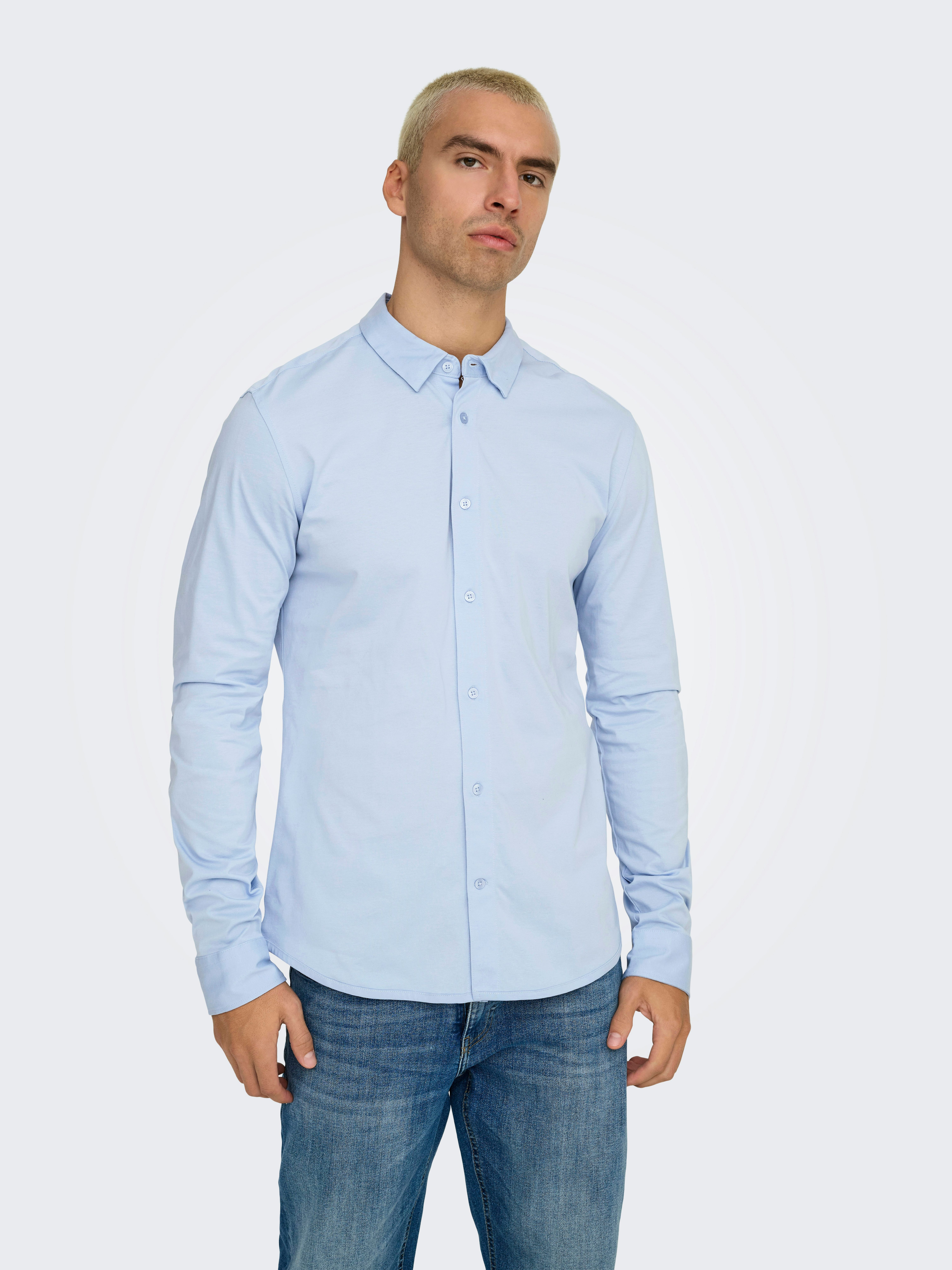ONLY & SONS Overhemd met lange mouwen ONSROBIN B U LS STRETCH SHIRT NOOS