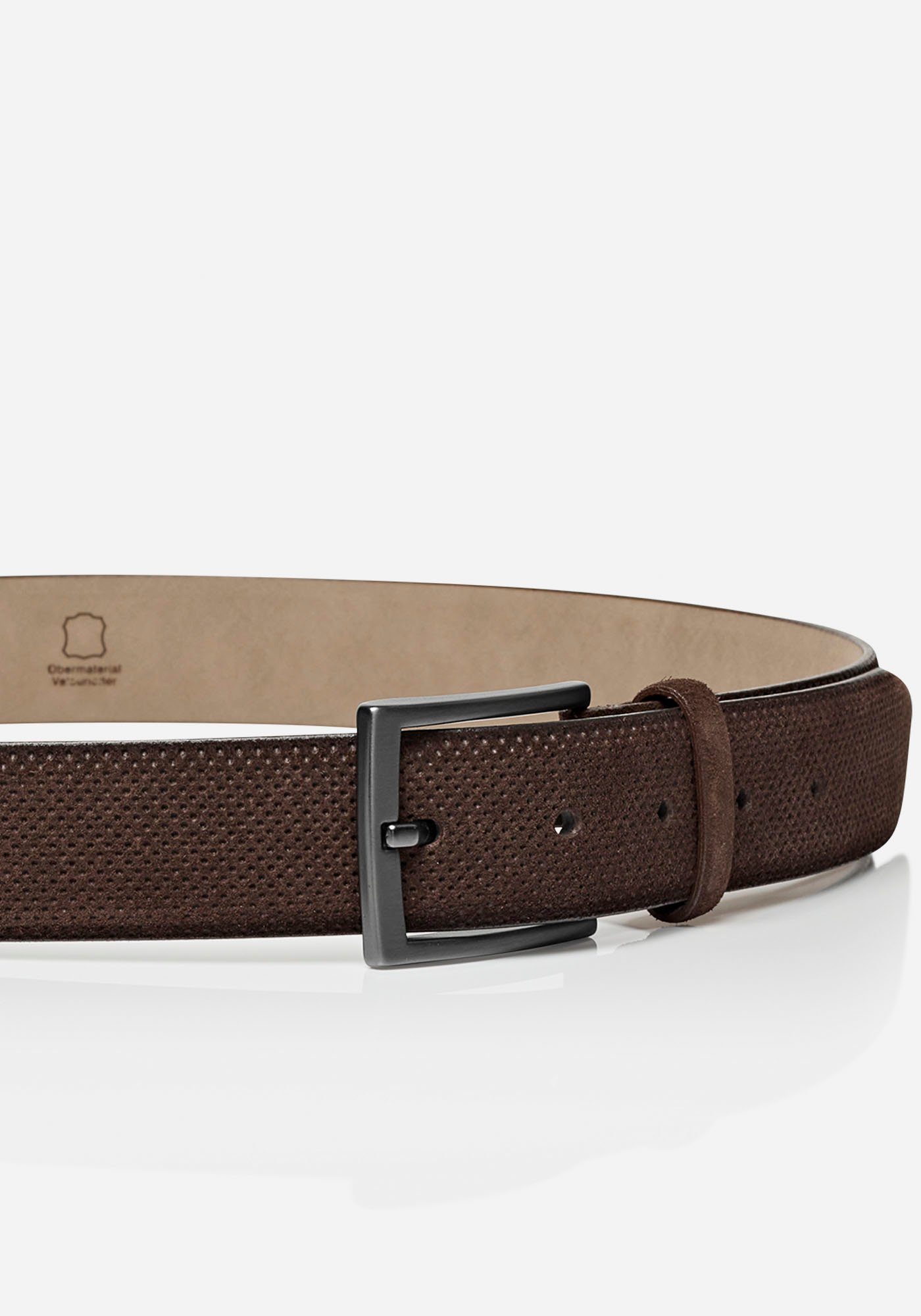MONTI Synthetische riem Valencia 3,5 cm breed, klassiek-business, inkortbaar