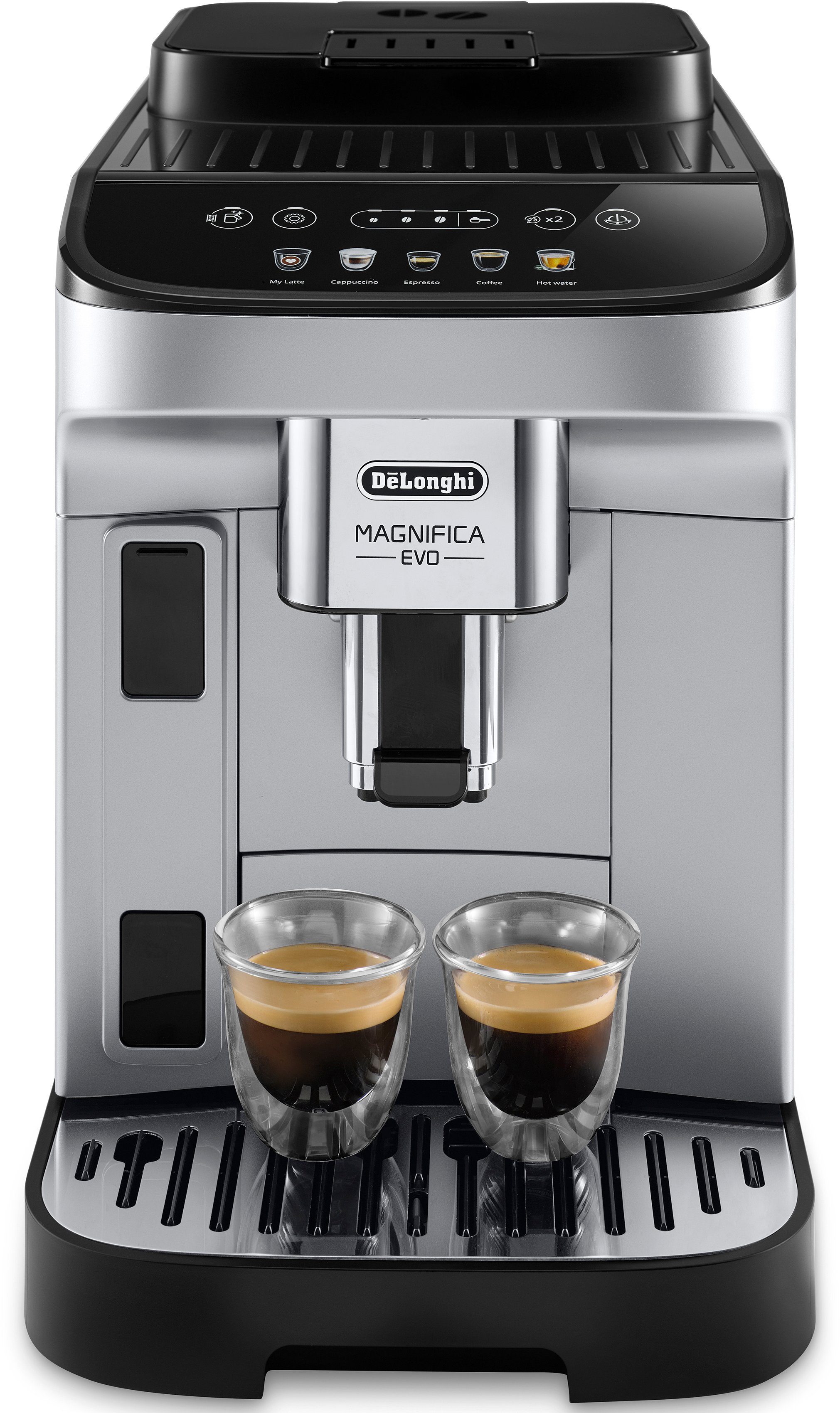 De'Longhi Volautomatisch koffiezetapparaat Magnifica Evo ECAM 290.61.SB, met lattecrema melksysteem, zilver/zwart