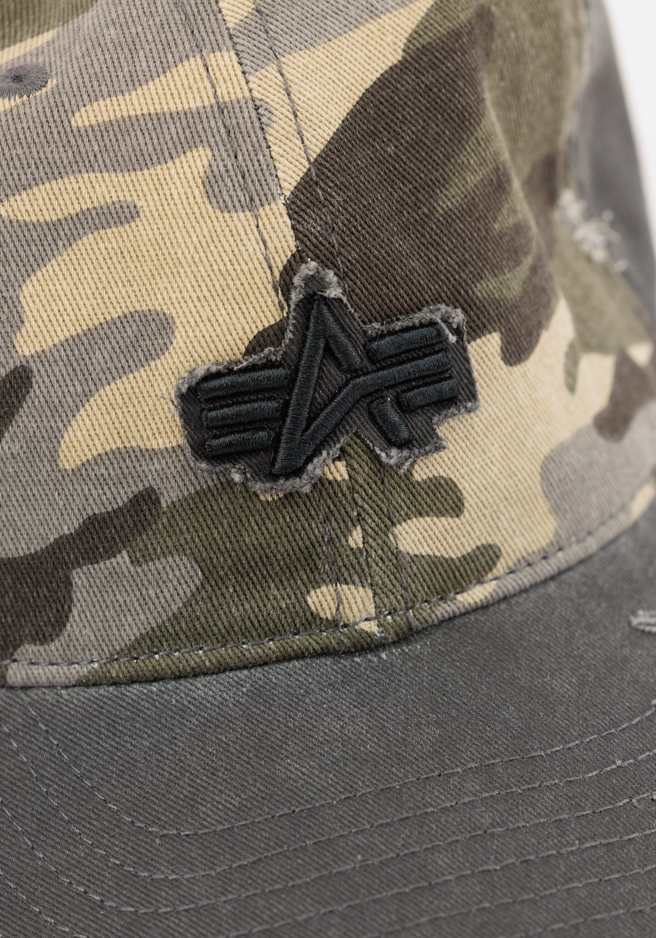 Alpha Industries Truckerpet Distressed Logo Camo Cap
