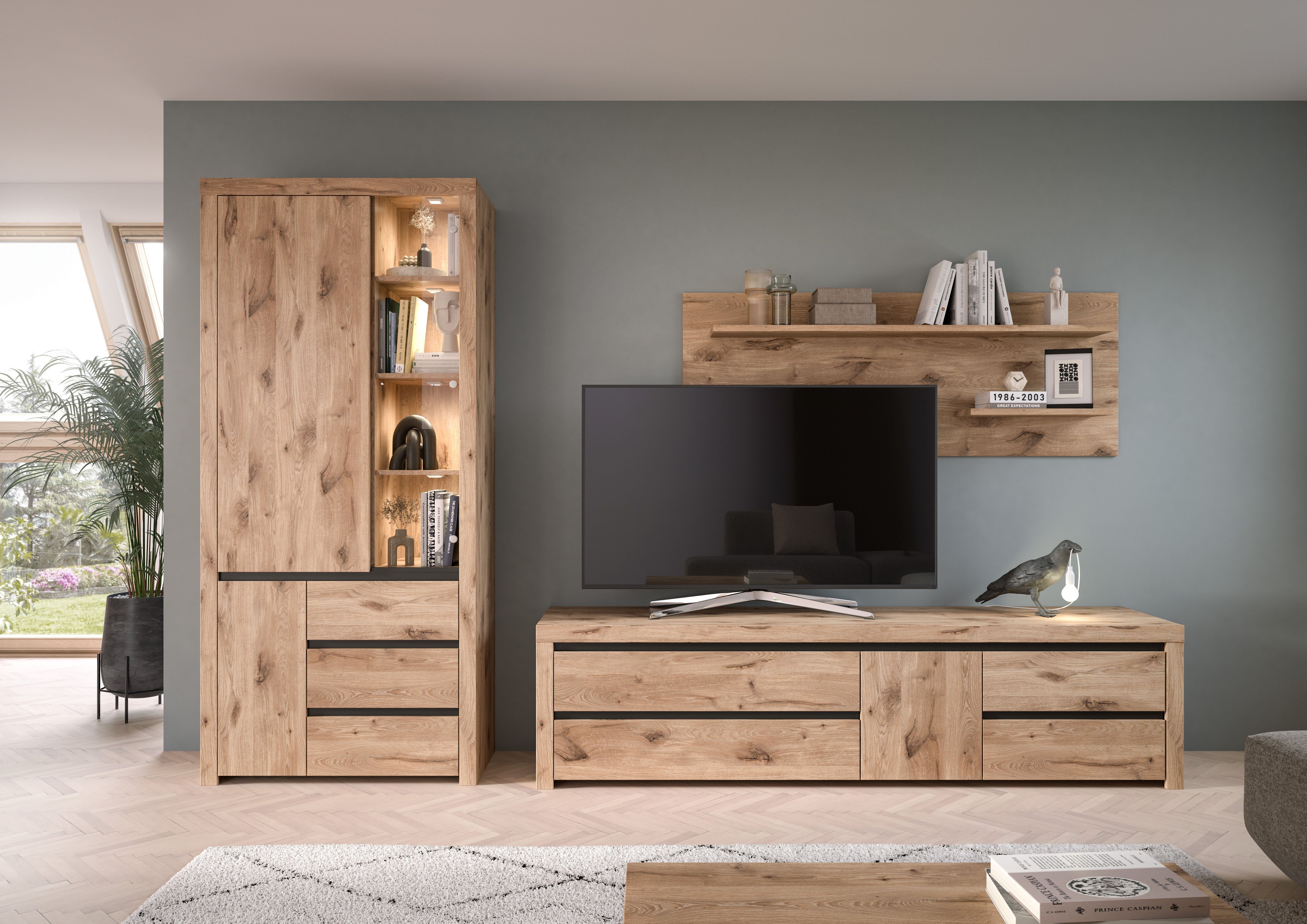 INOSIGN Wandrek Silvestris, Breedte 160 cm, 2 Planken, inclusief Montagemateriaal (1 stuk)