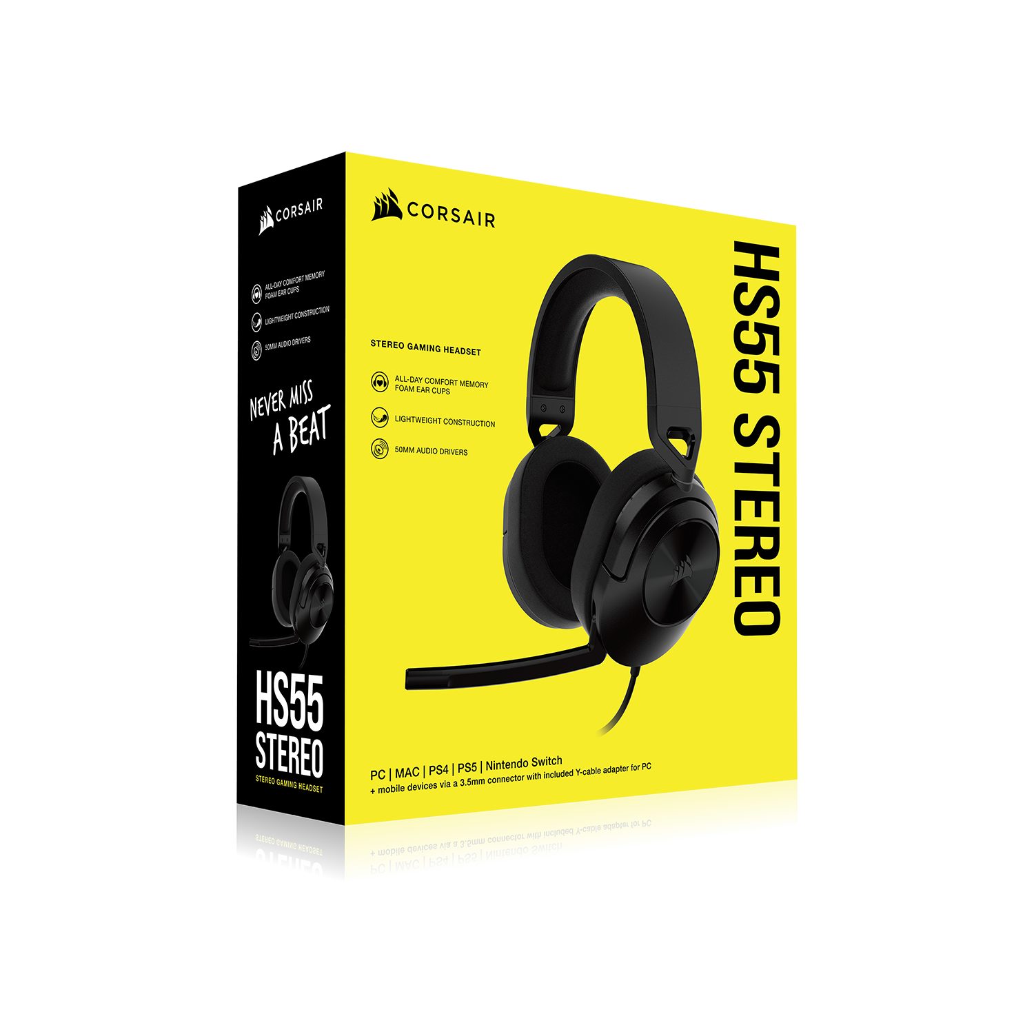 Corsair Gaming-headset HS55 Stereo Carbon