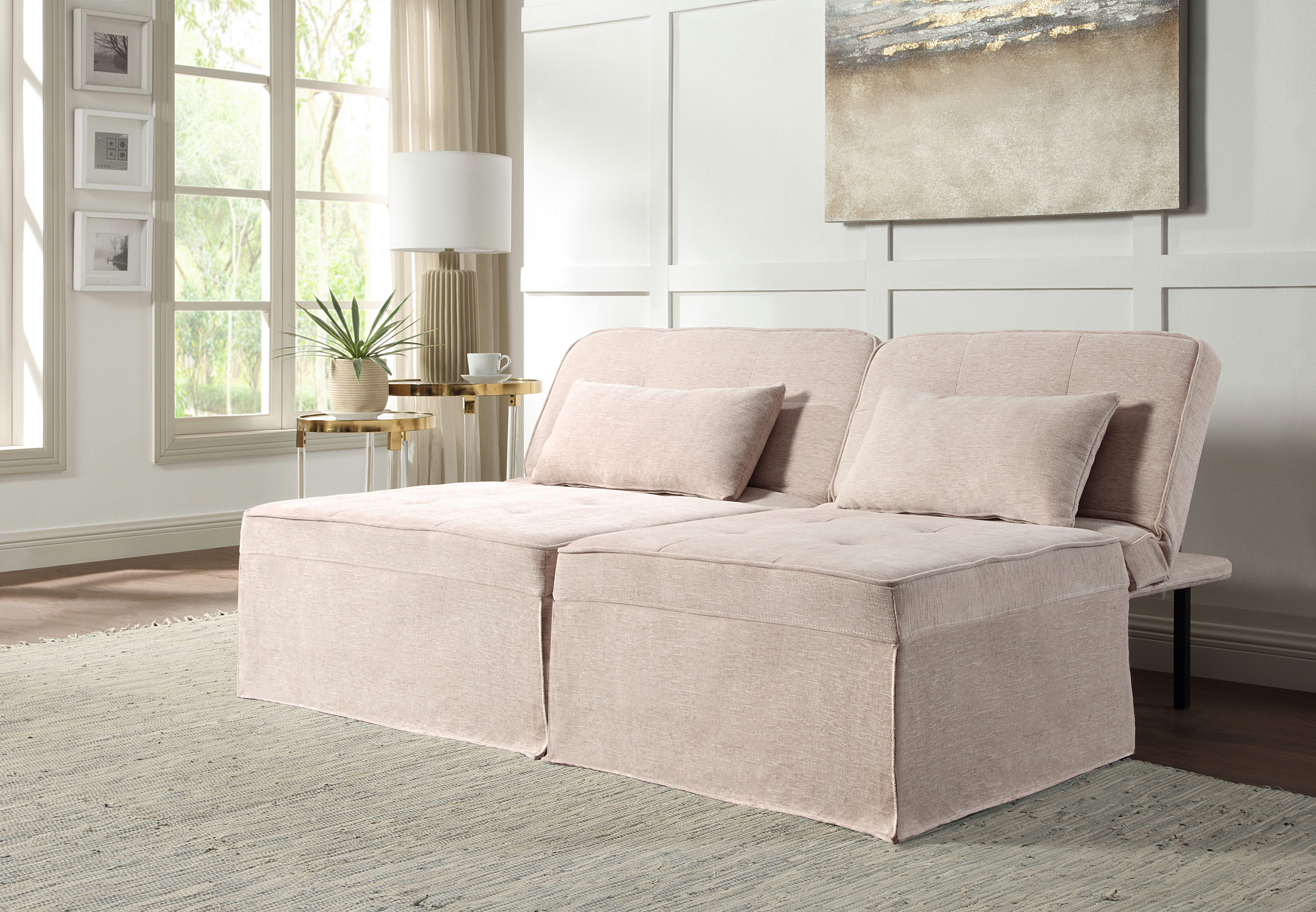 ATLANTIC home collection Slaapbank Finn te veranderen in een loungestoel, relaxfauteuil en logeerbed, incl. kussen