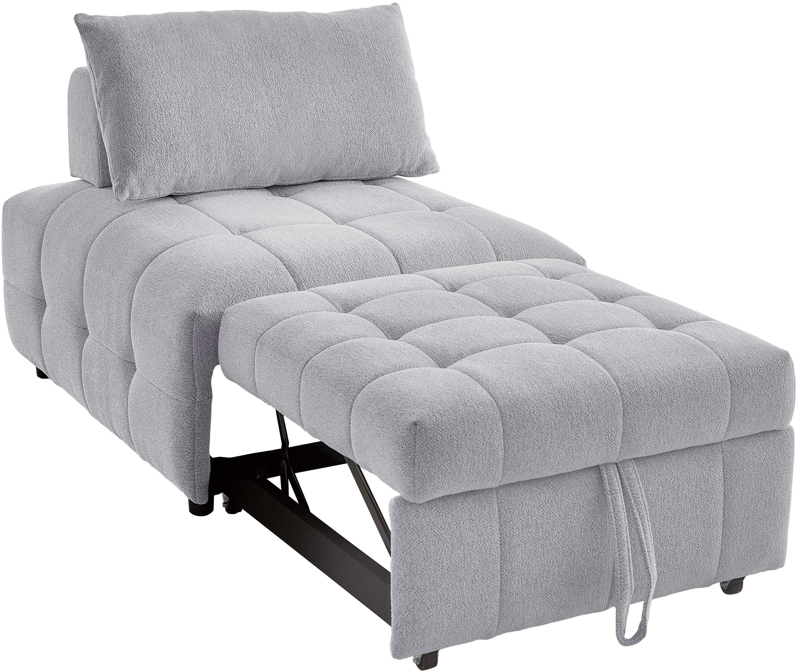 ATLANTIC home collection Bank Fabio Slaapstoel met zitdiepteverstelling