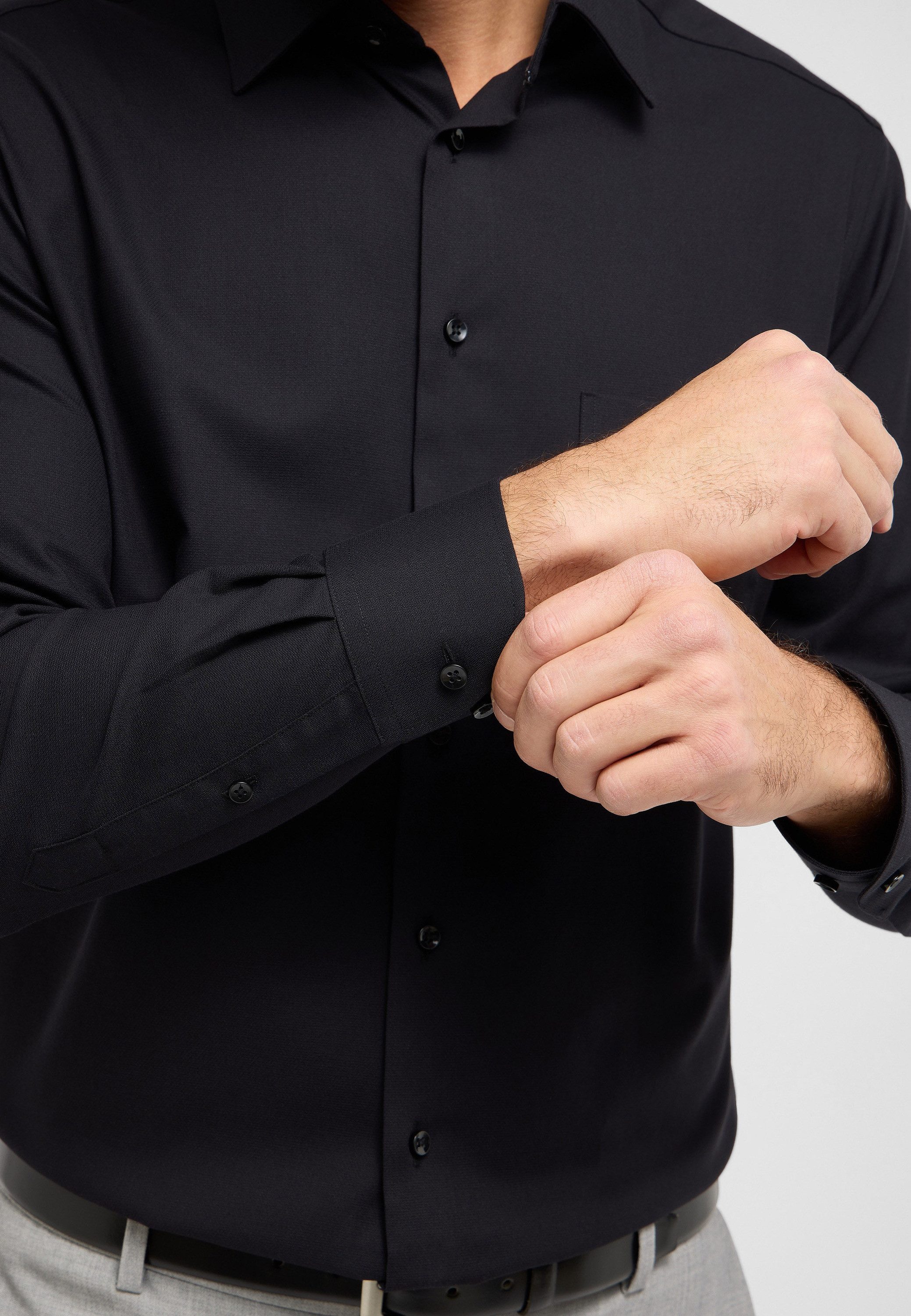 Eterna Overhemd met lange mouwen MODERN FIT NON IRON (strijkvrij)