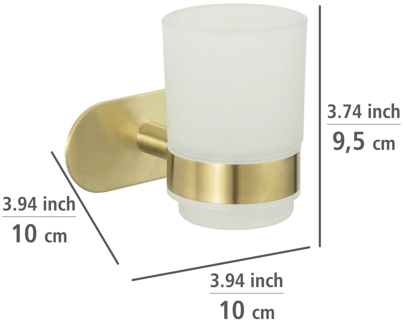 WENKO Poetsbeker Turbo-Loc® Uno Orea Bevestigen zonder boren