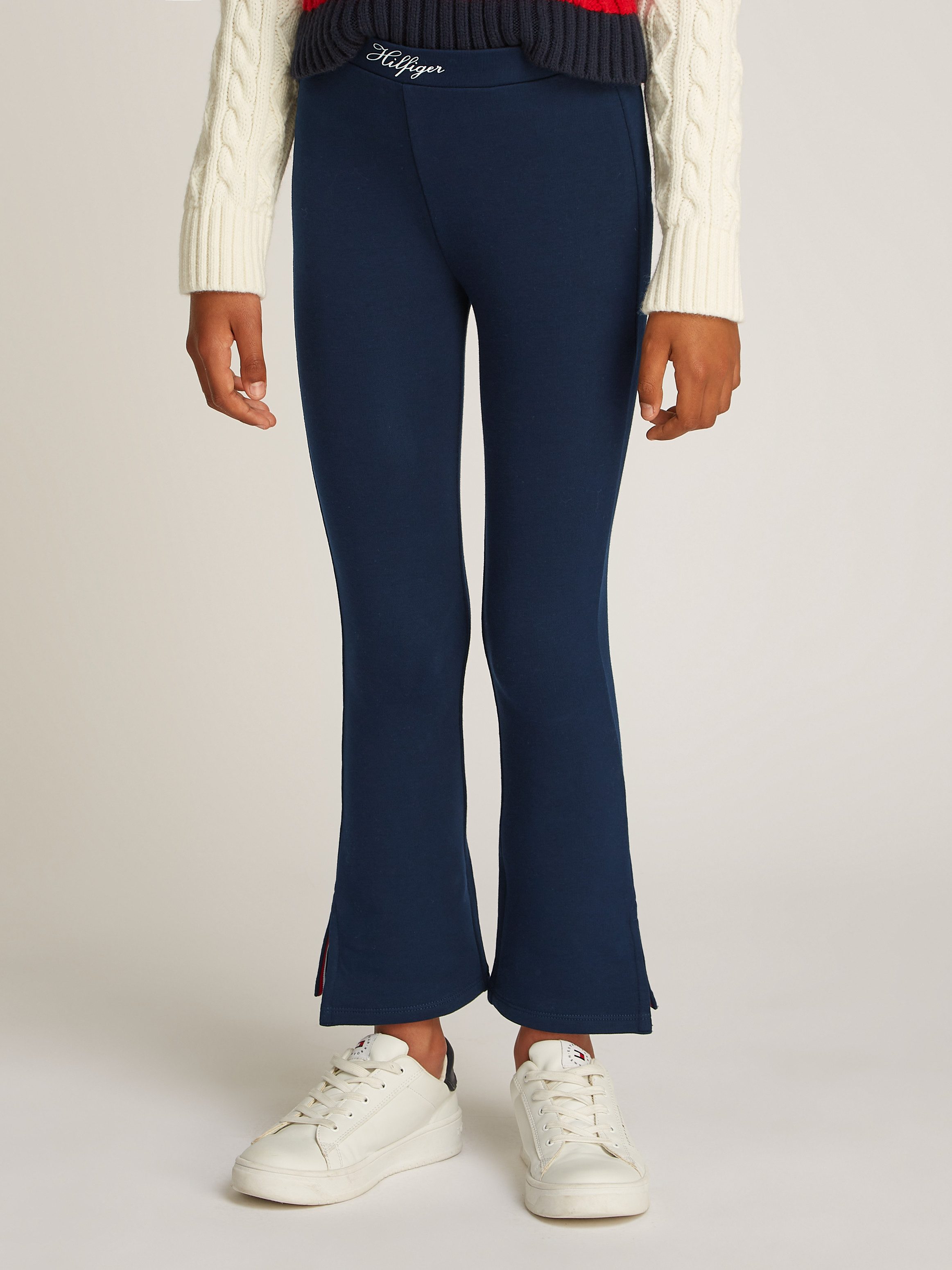 Tommy Hilfiger Legging VARSITY FLARE LEGGING in modieuze flared vorm