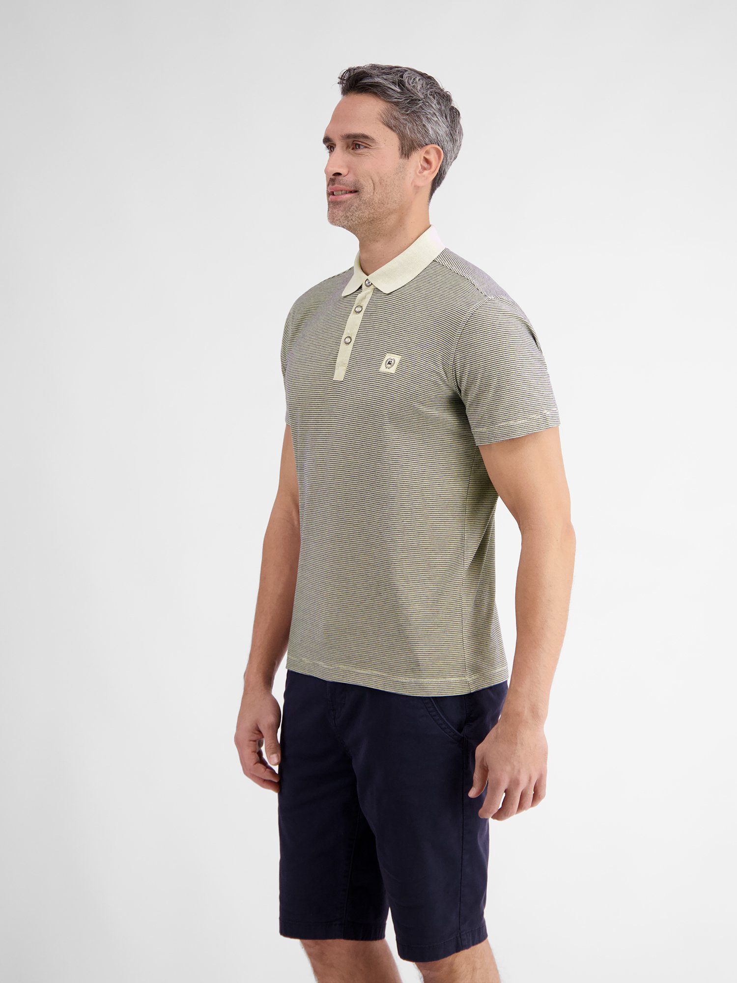 Lerros Poloshirt LERROS gestreept poloshirt voor heren