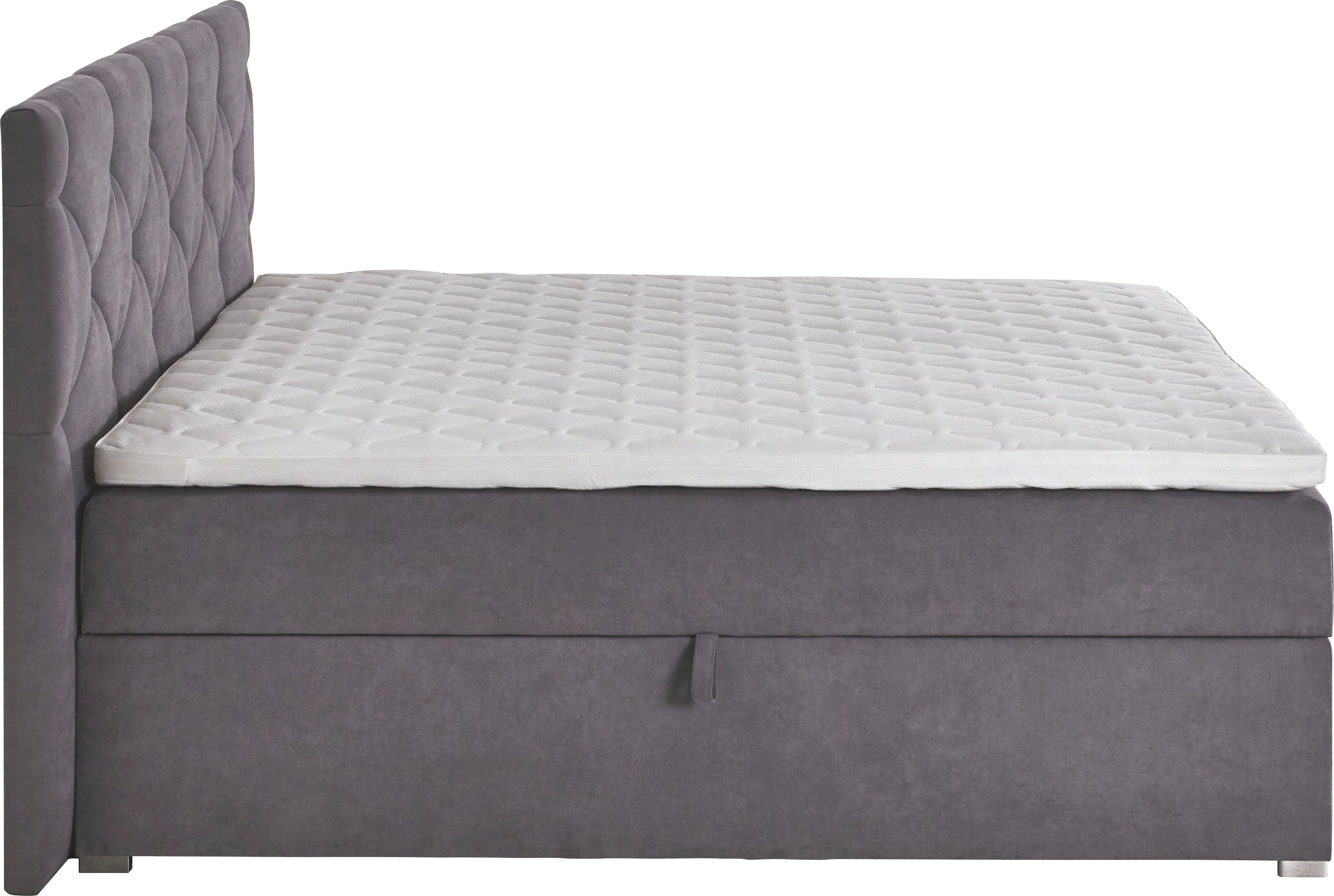 ATLANTIC home collection Boxspring Meike met xxl bedstee en topper