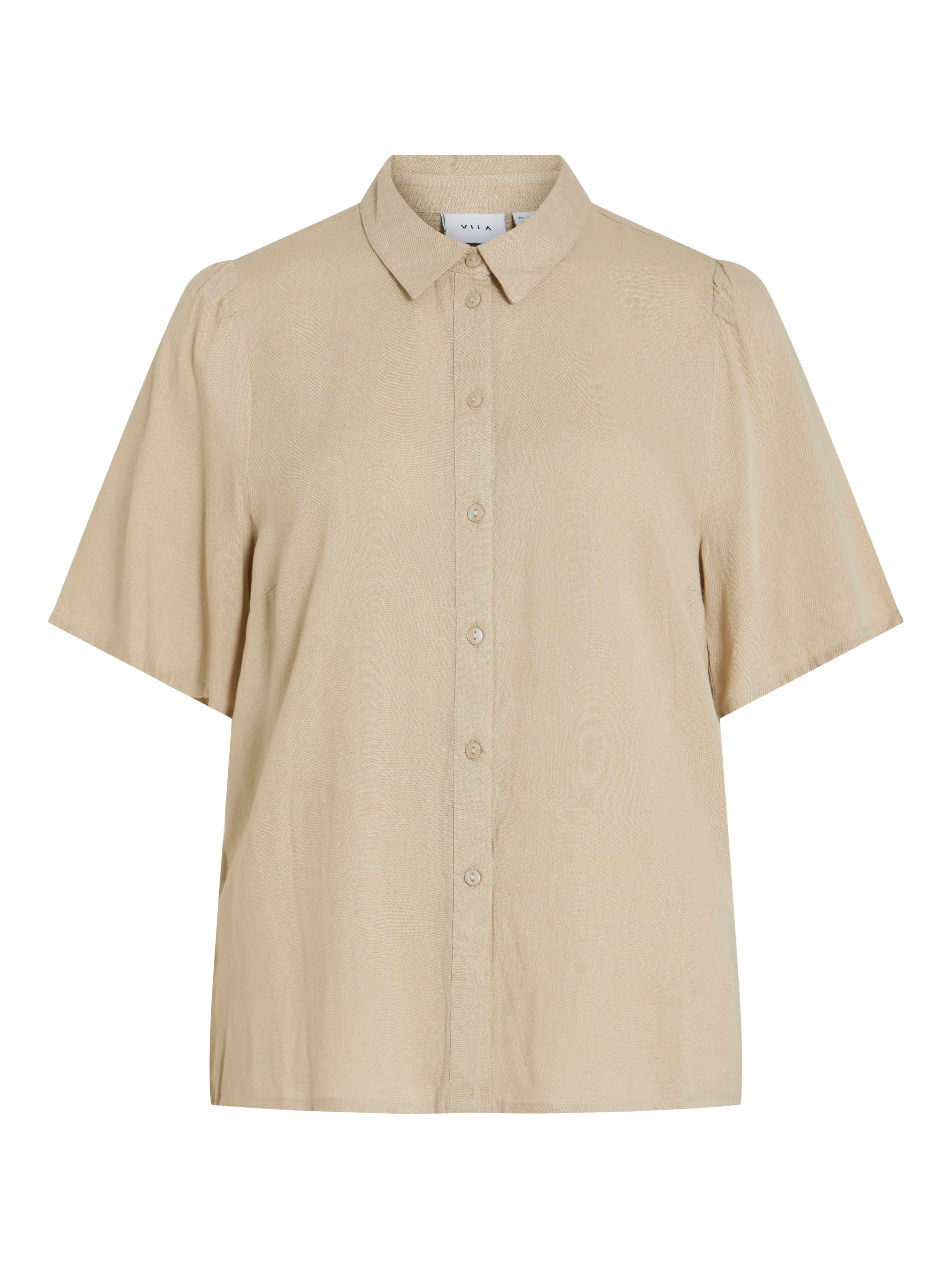 Vila Blouse met korte mouwen VIPRICIL S/S NEW SHIRT - NOOS