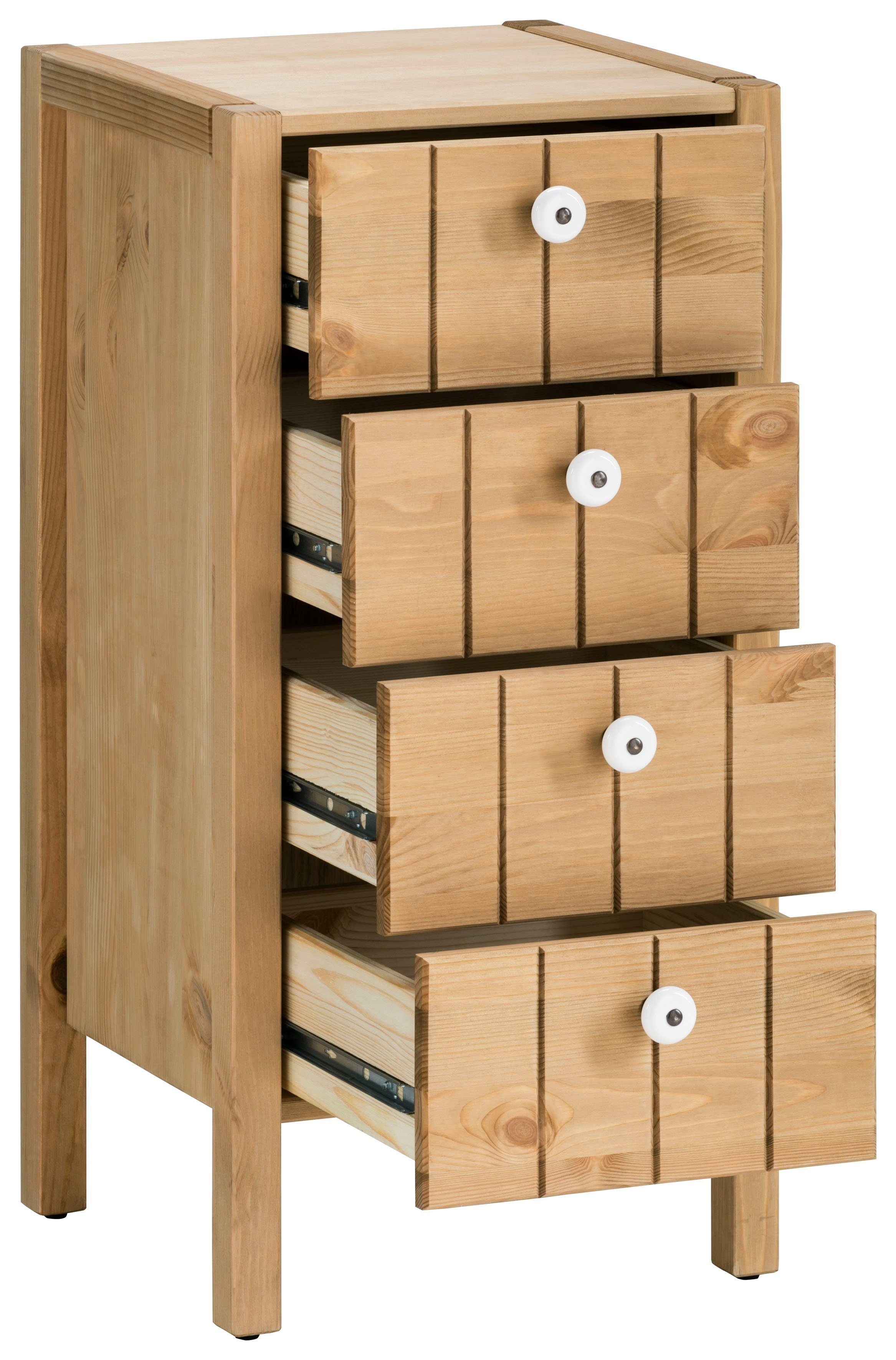 Home affaire Halfhoge kast TINA Badkamermeubel, kast, breedte 31,5 cm, massief hout
