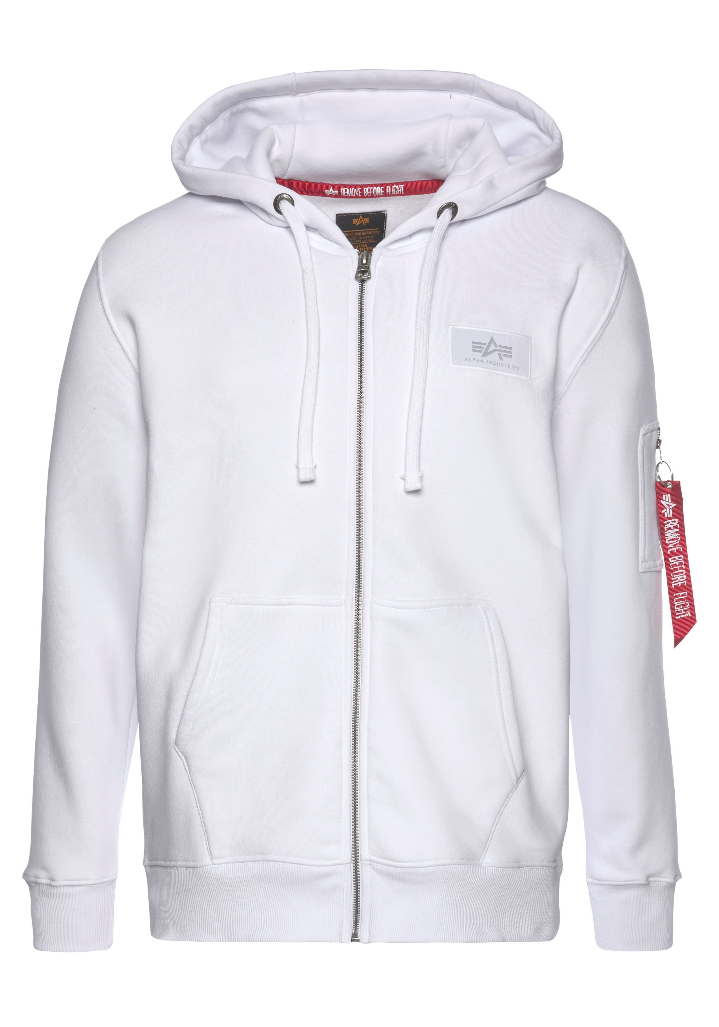Alpha Industries Capuchonsweatvest Back Print Zip Hoody