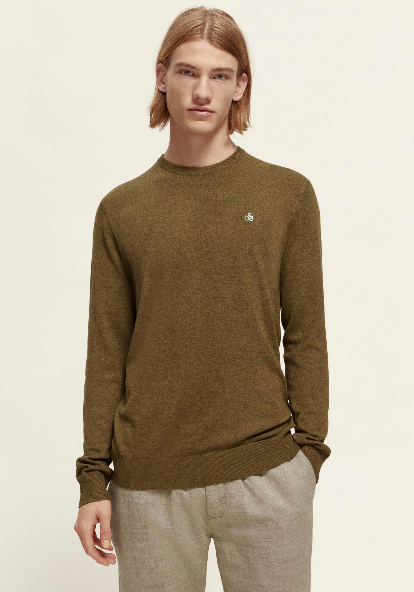 Scotch & Soda Trui met ronde hals Essentials - Ecovero viscose-blend crewneck pullover