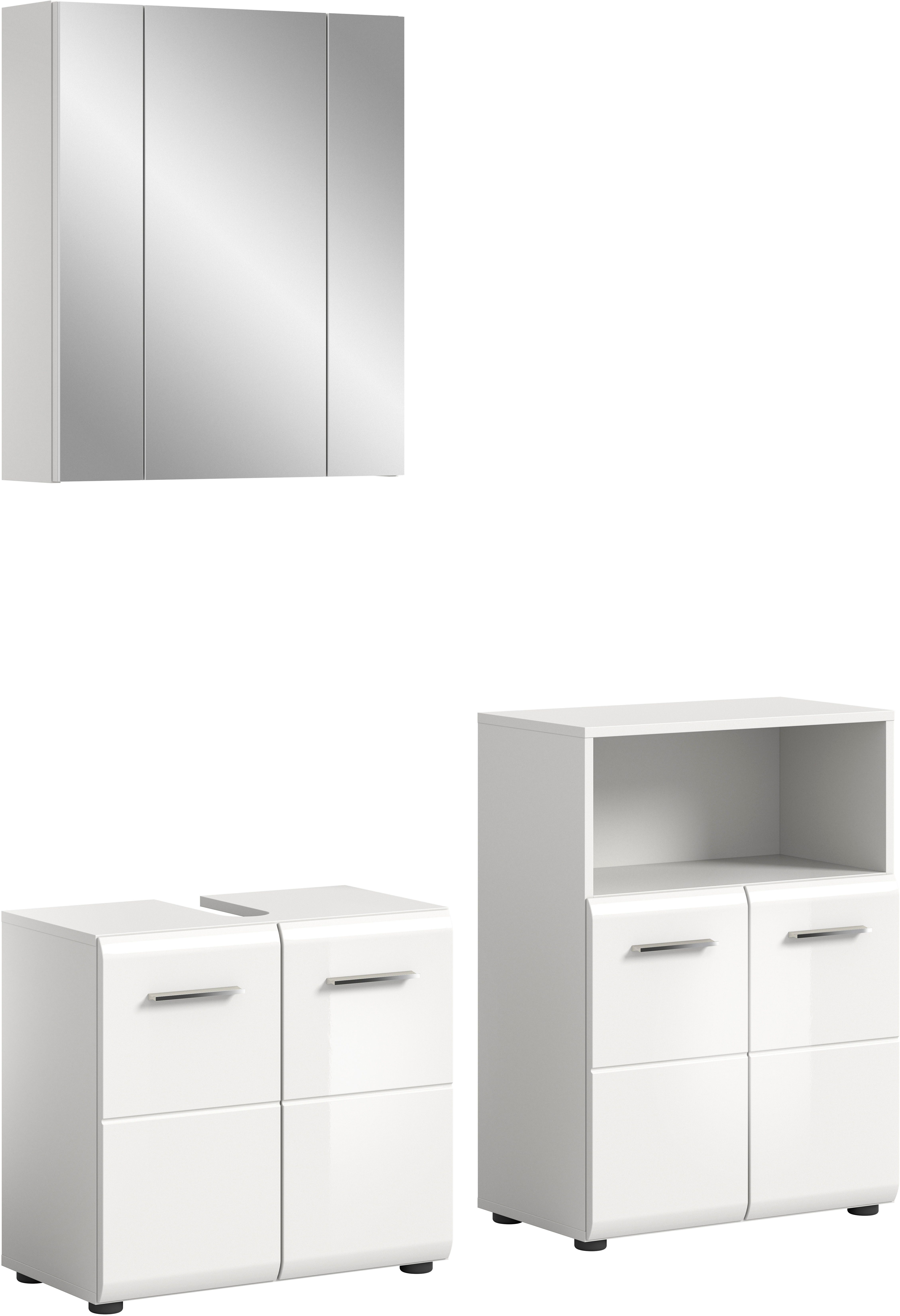INOSIGN Badmeubelset FLORENZ, TOPSELLER!, 3-delige badcombinatie, hoogwaardige MDF-front