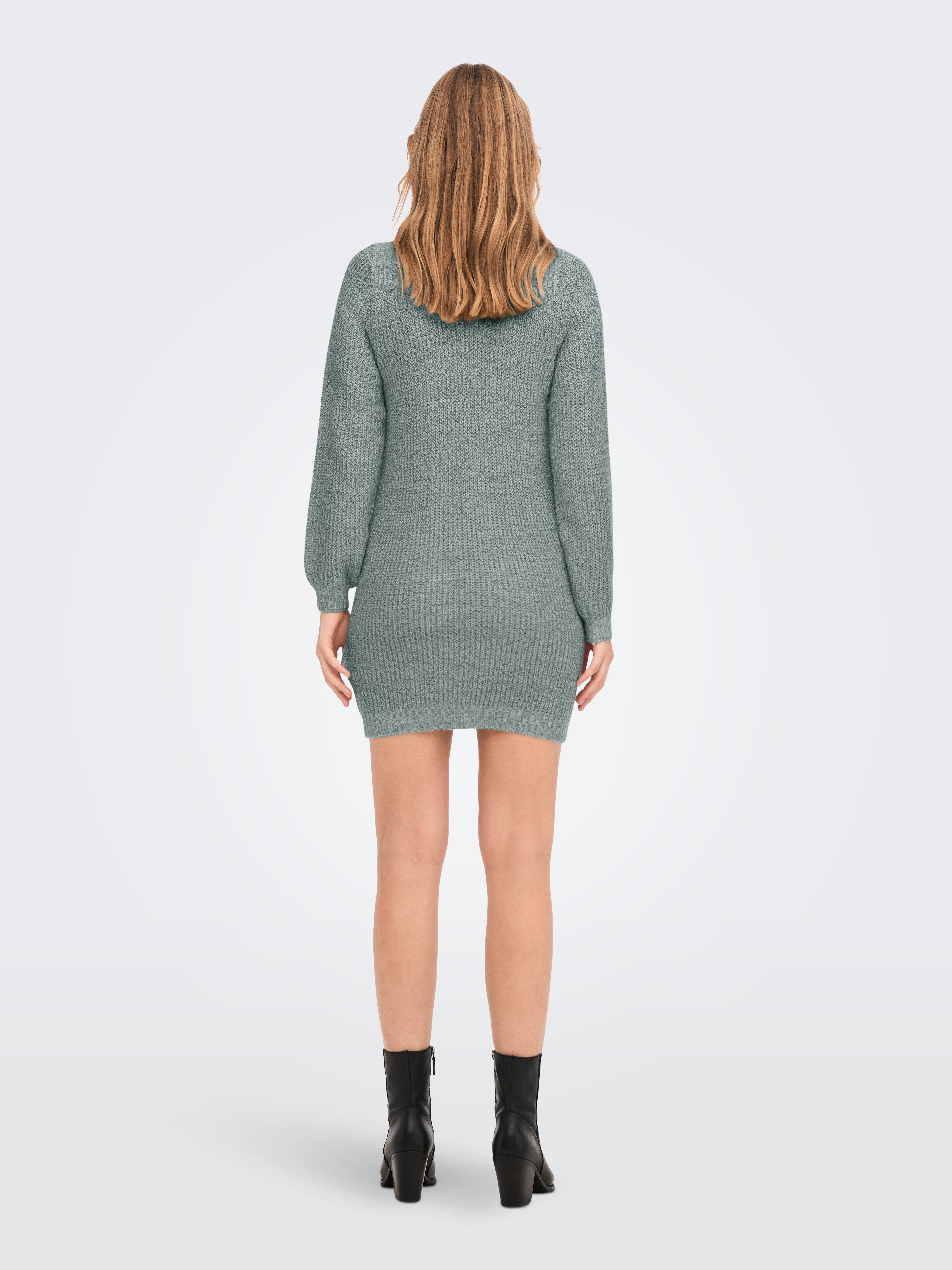 JDY Mini-jurk JDYWHITNEY MEGAN L/S BOAT DRESS KNT NOOS